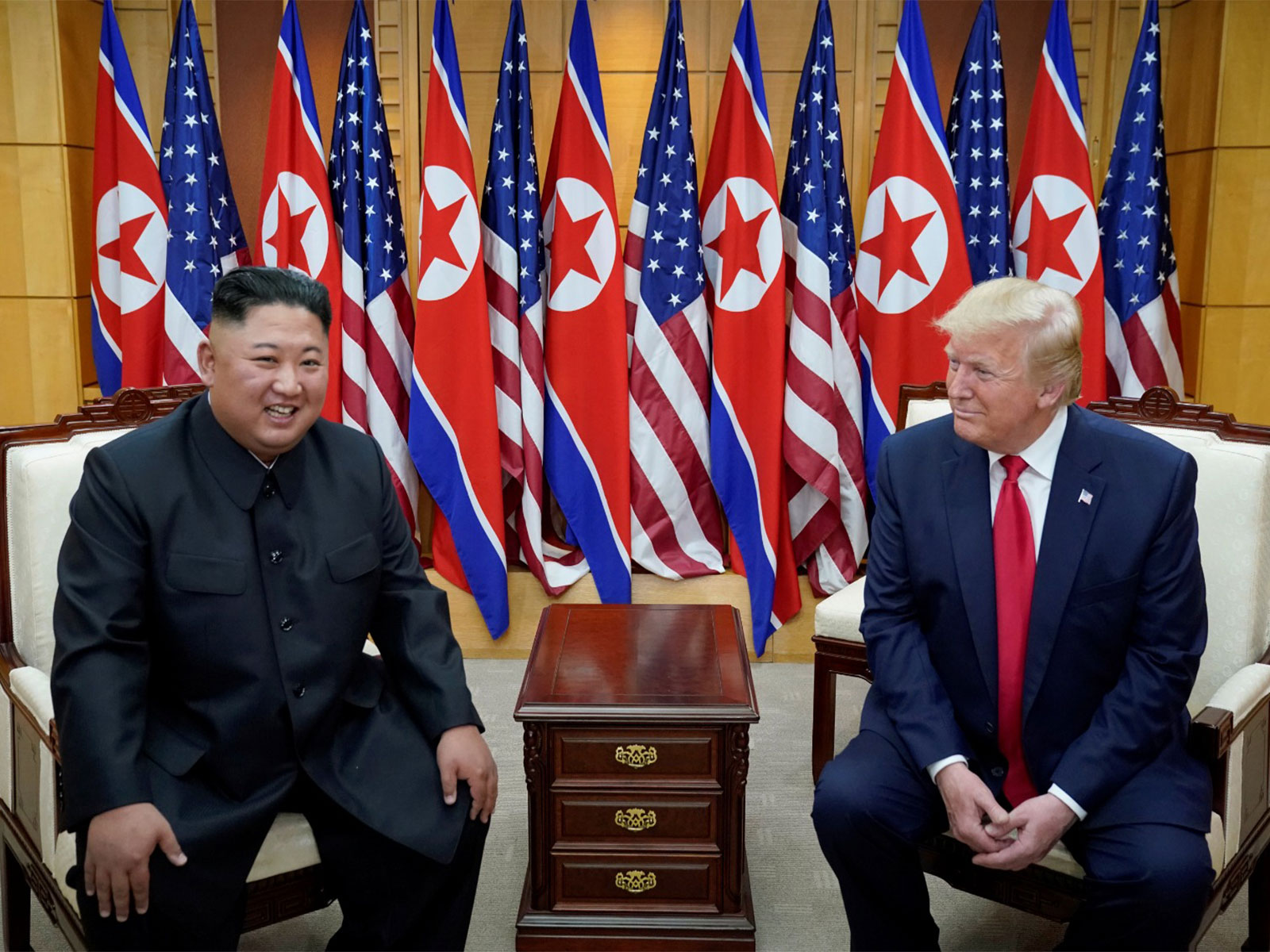 US President Donald Trump with North Korean leader Kim Jong Un (File Photo/Reuters)