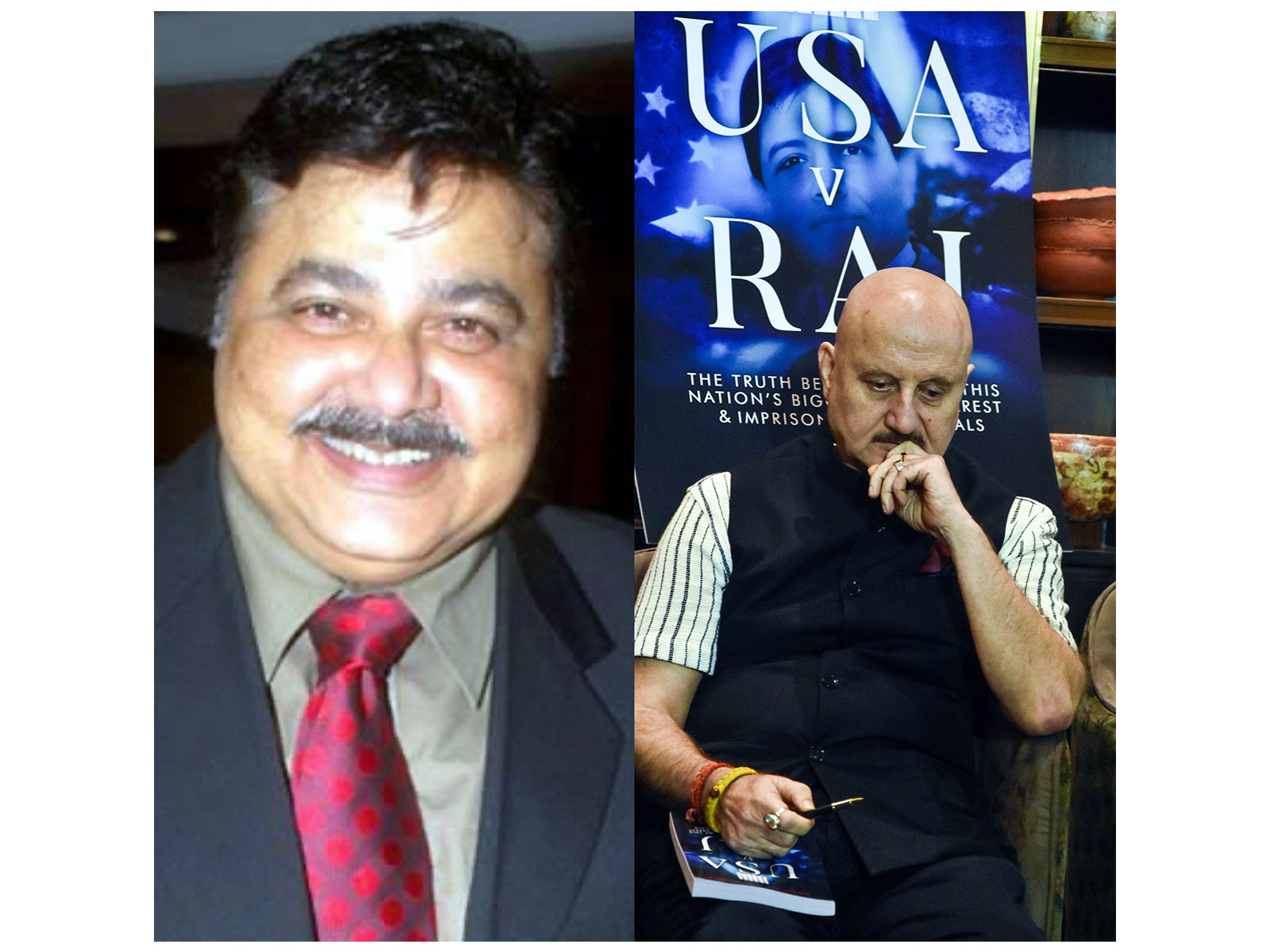 Satish Shah (Photo: Instagram/@iam_johnylever) and Anupam Kher (Photo: ANI)
