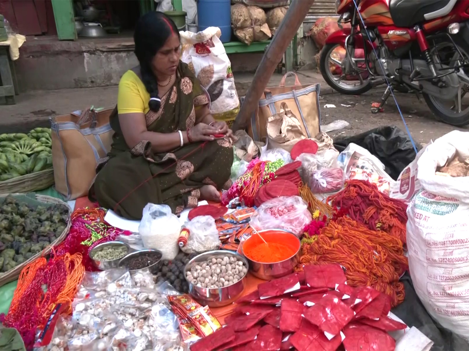 Preparations for Chhath Puja in full swing (Photo/ANI)