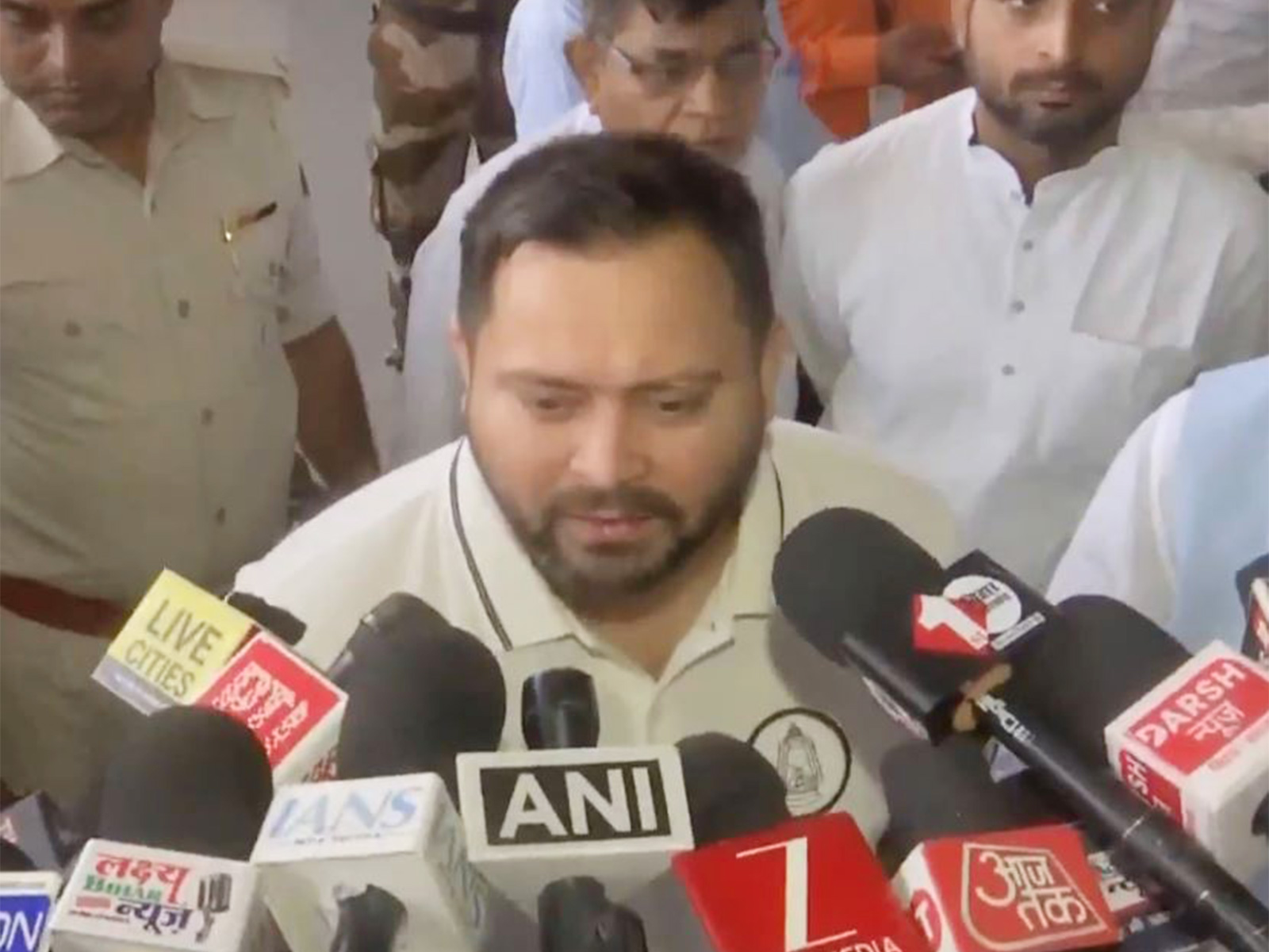 Mahagathbandhan’s Chief Ministerial candidate and RJD leader Tejashwi Yadav (Photo/ANI)
