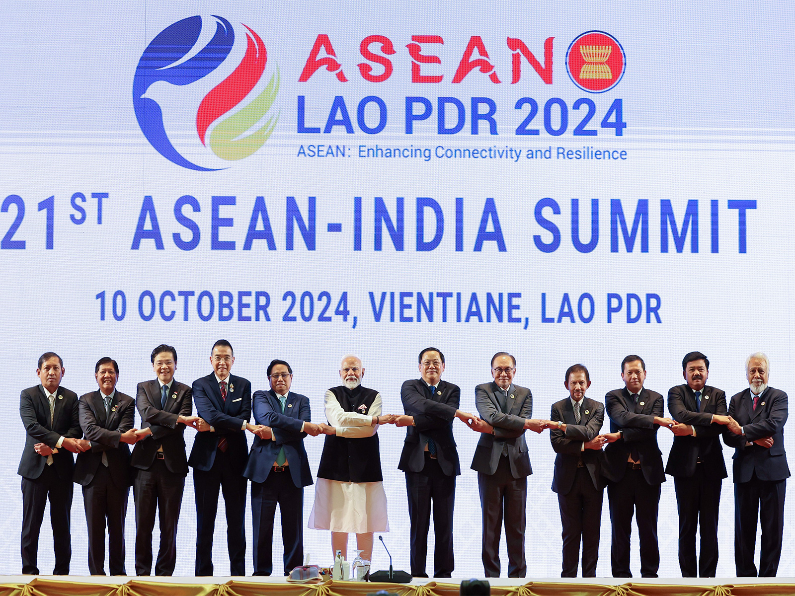 A file Picture of PM Modi at the 21st Asian-India Summit, in Vientiane