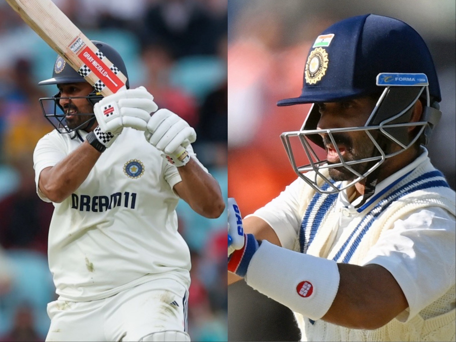 Karun Nair (L) and Ajinkya Rahane (R). (Photo: ANI)