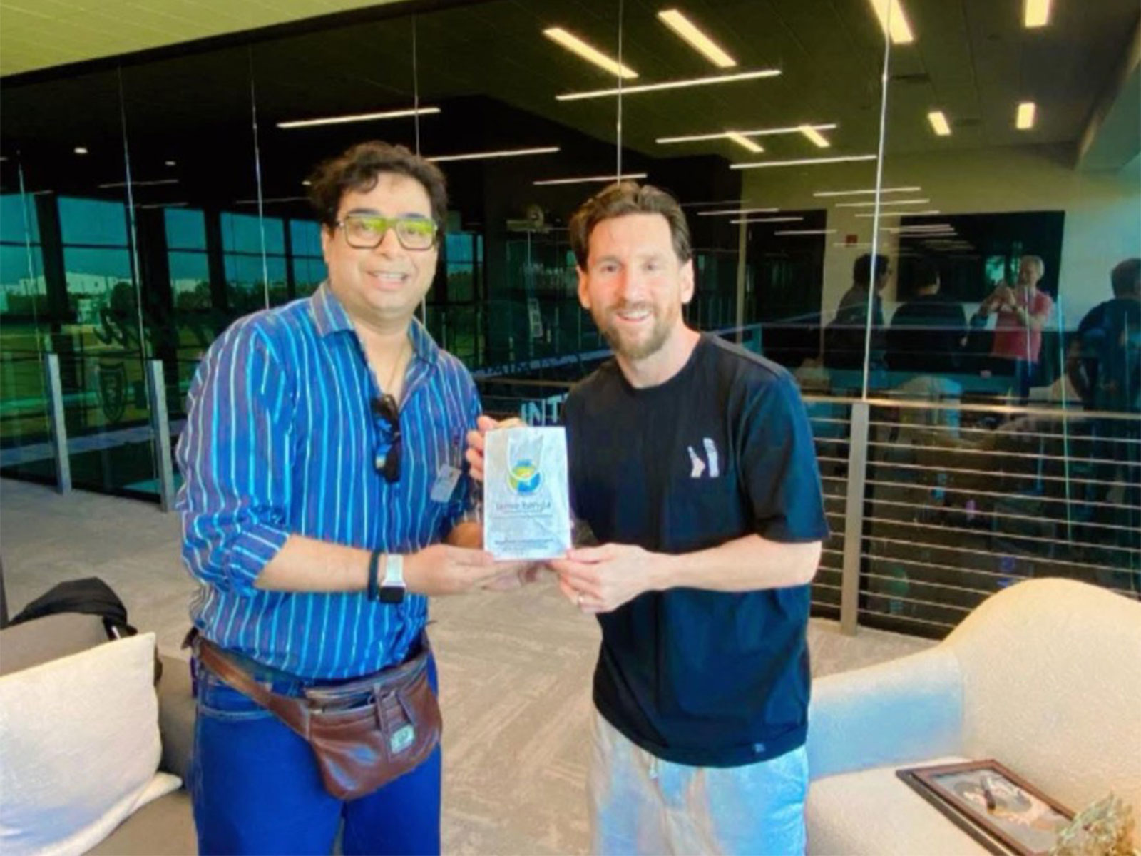 Satadru Dutta and Lionel Messi (Photo: Facebook/ Satadru Dutta II)