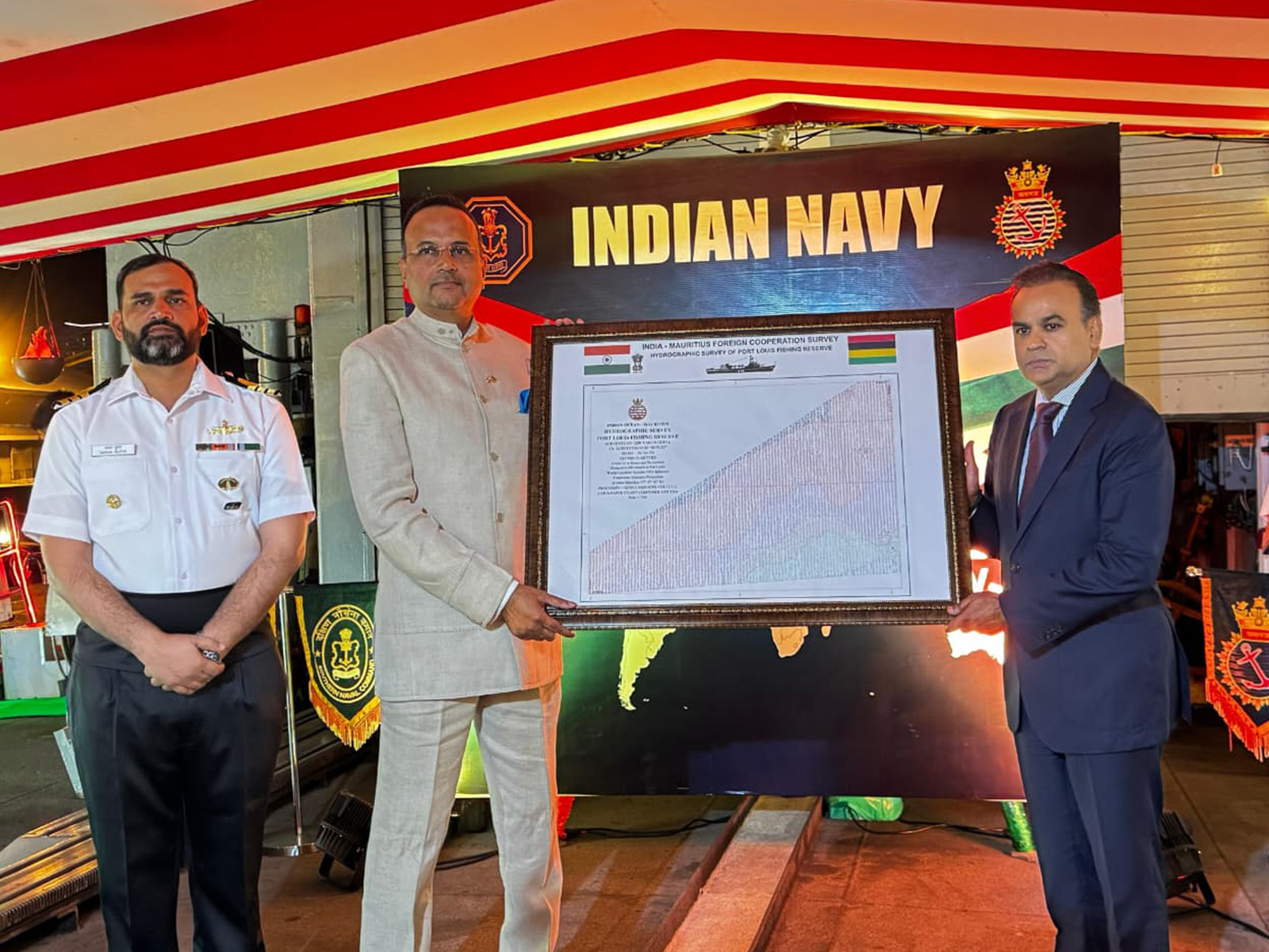 INS Sutlej completes Hydrographic survey (Photo/ PIB)
