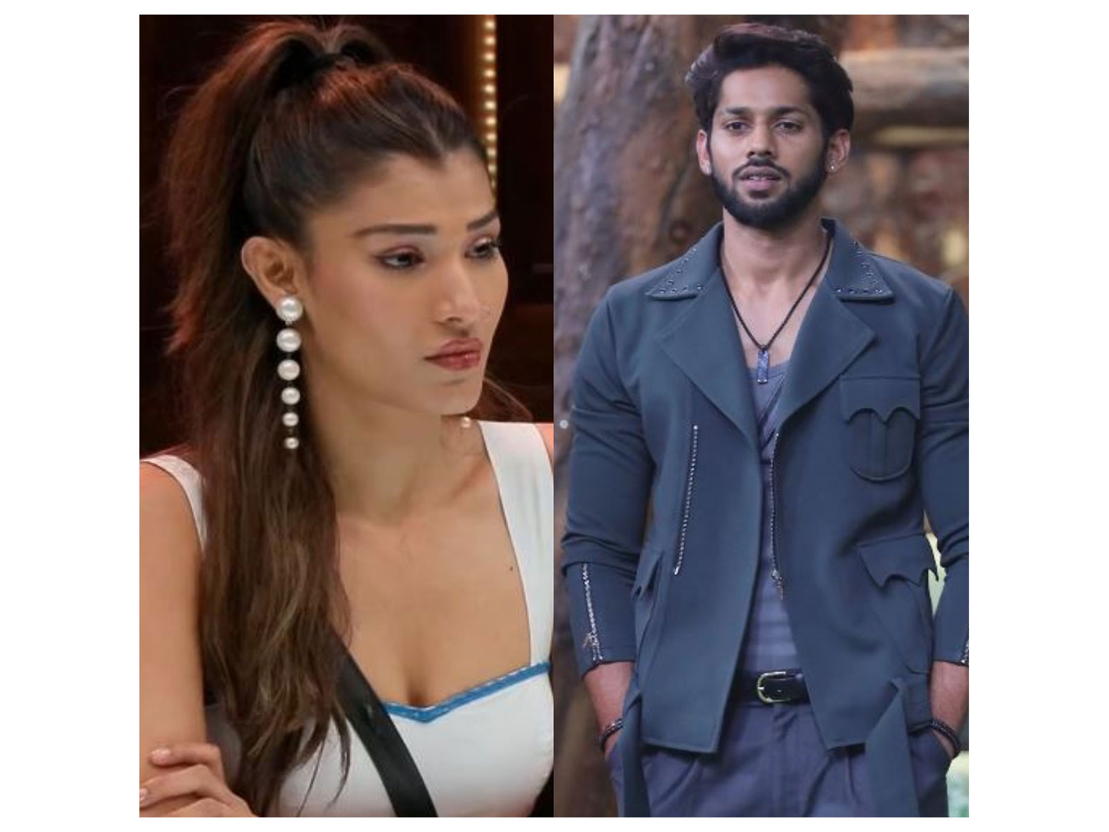 Nehal Chudasama, Baseer Ali eliminated (Photo/Instagram@nehalchudasama9@baseer_bob)