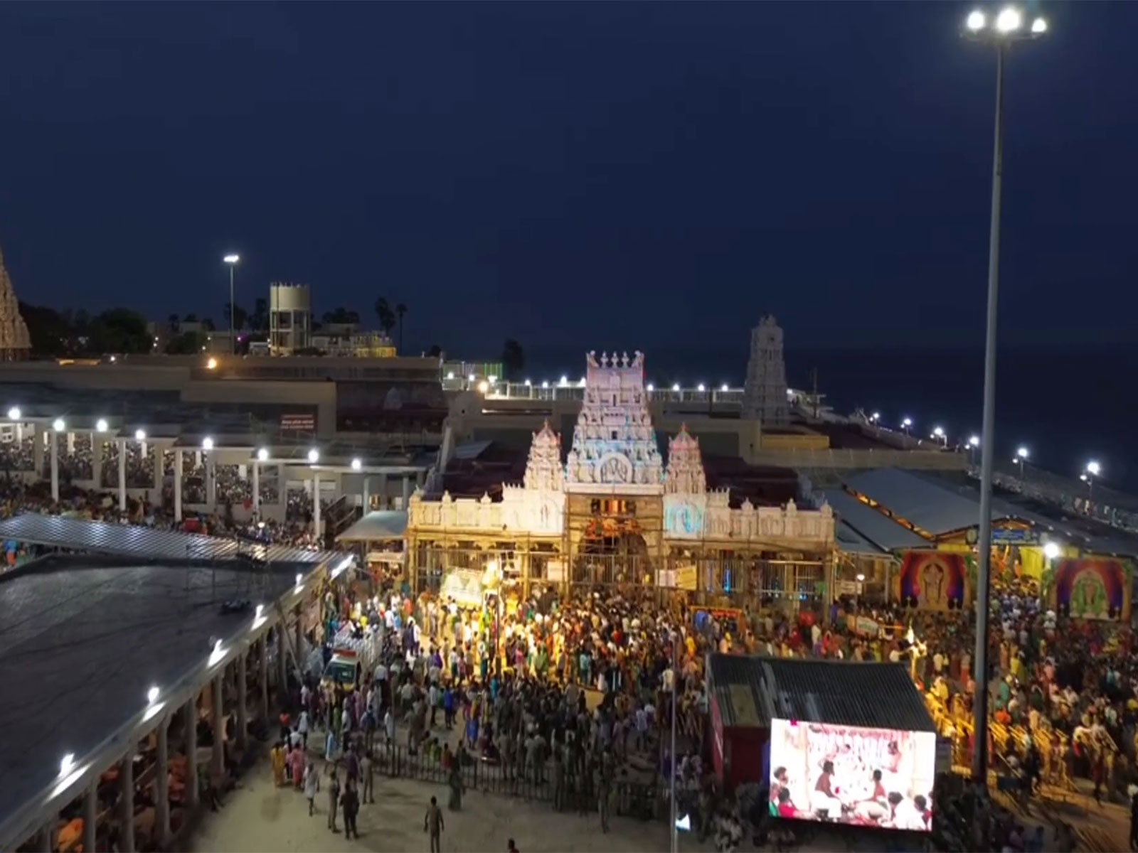 Tiruchendur Subramania Swamy Temple (Photo/ANI) Tiruchendur Subramania Swamy Temple (Photo/ANI)