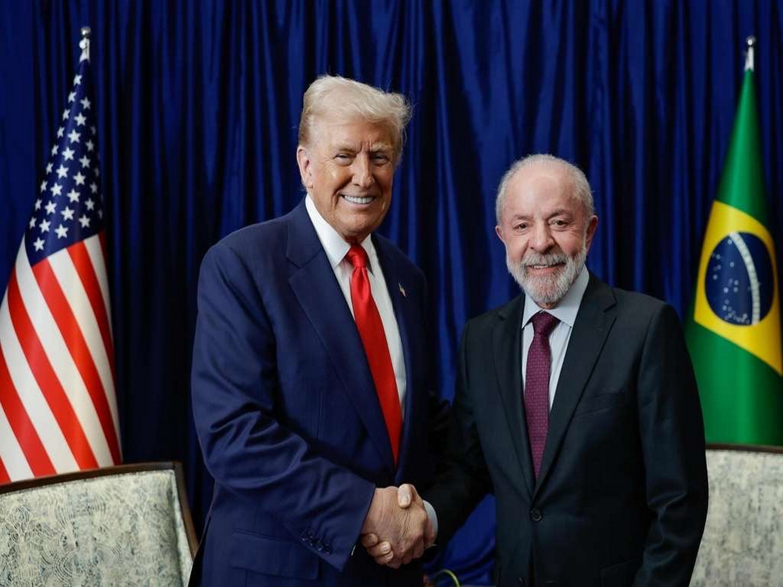 United States President Donald Trump (left) along with Brazilian President  Luiz Inacia Lula da Silva (Photo/X@LulaOficial)