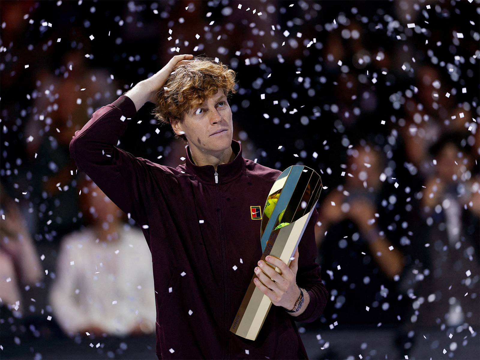 Jannik Sinner with the trophy. (Photo: Reuters)