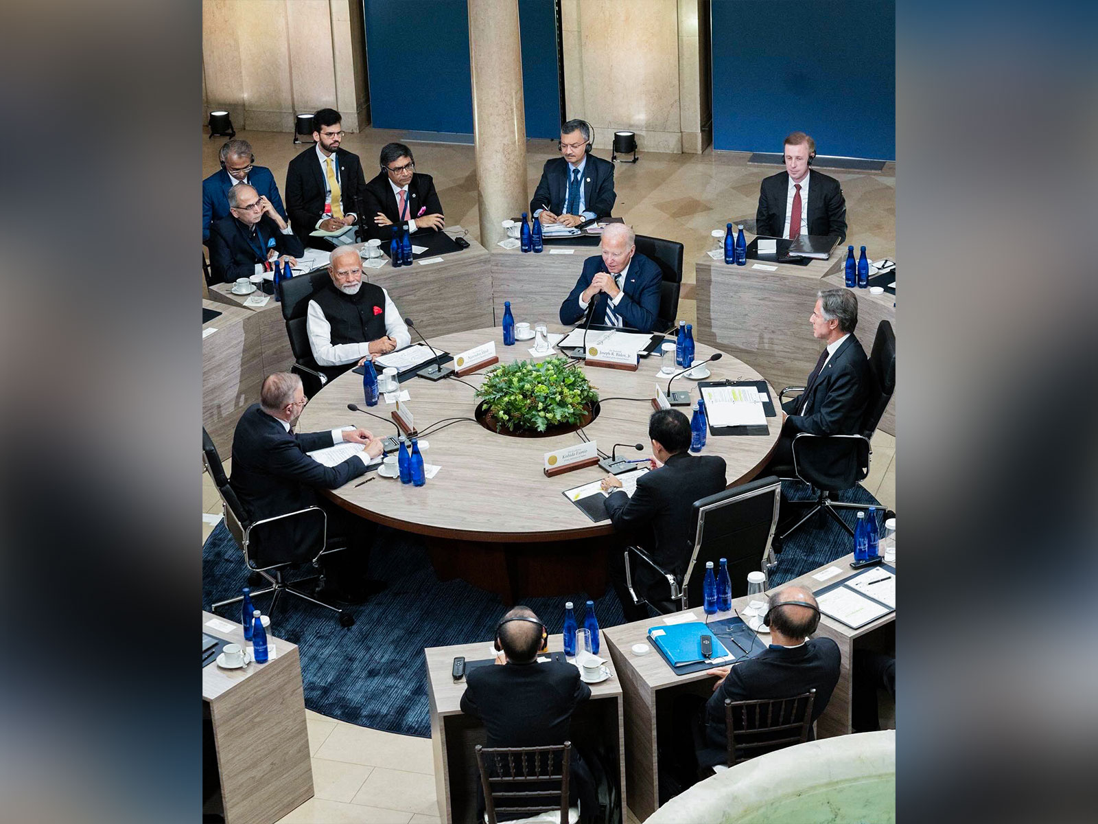 PM Modi with Australian PM Anthony Albanese and other leaders at the Quad Leaders' Summit in Delaware, US in September 2024
