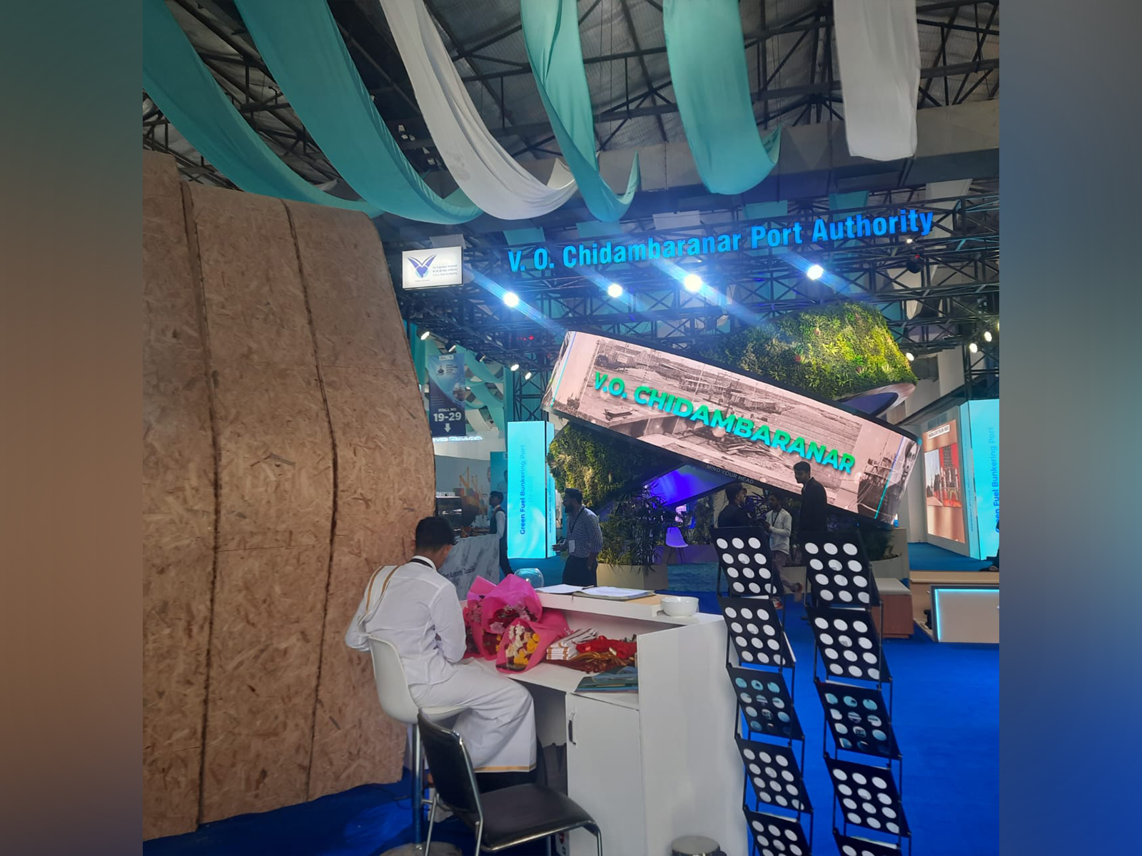 VOC Port, Tuticorin's Pavilion showcases continuation of maritime heritage and might of Tuticorin. (Photo/ANI) VOC Port, Tuticorin's Pavilion showcases continuation of maritime heritage and might of Tuticorin. (Photo/ANI)