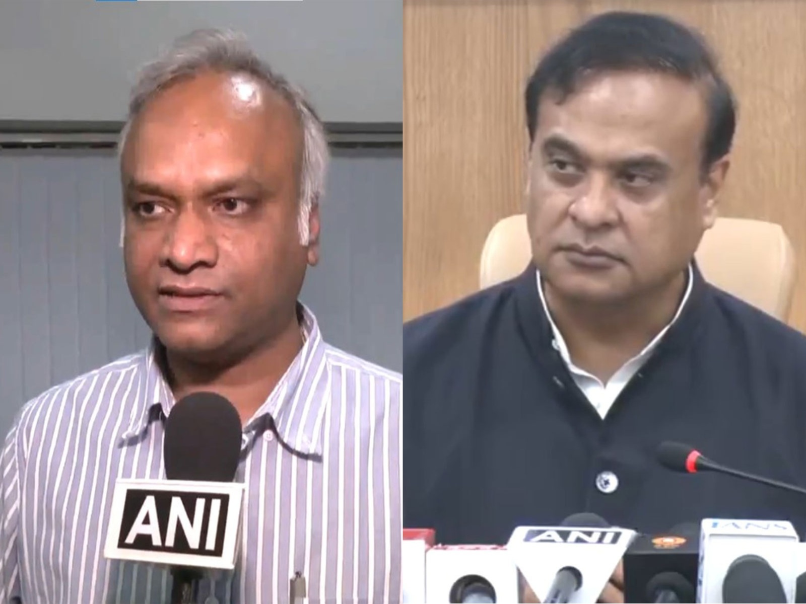 Karnataka Minister Priyank Kharge and Assam CM Himanta Biswa Sarma (Photo/ANI)