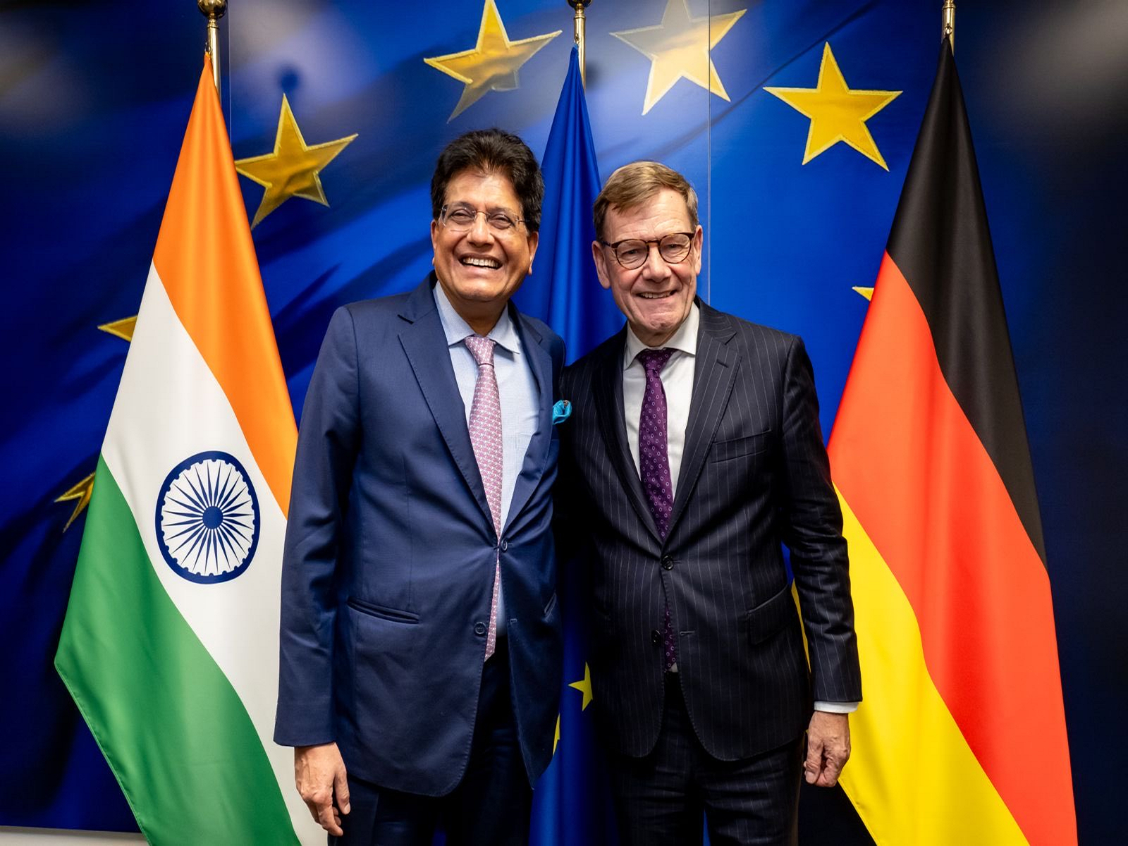 Piyush Goyal, Union Minister of Commerce and Industry; Johann Wadephul, Federal Minister for Foreign Affairs of Germany(Photo/@PiyushGoyal)