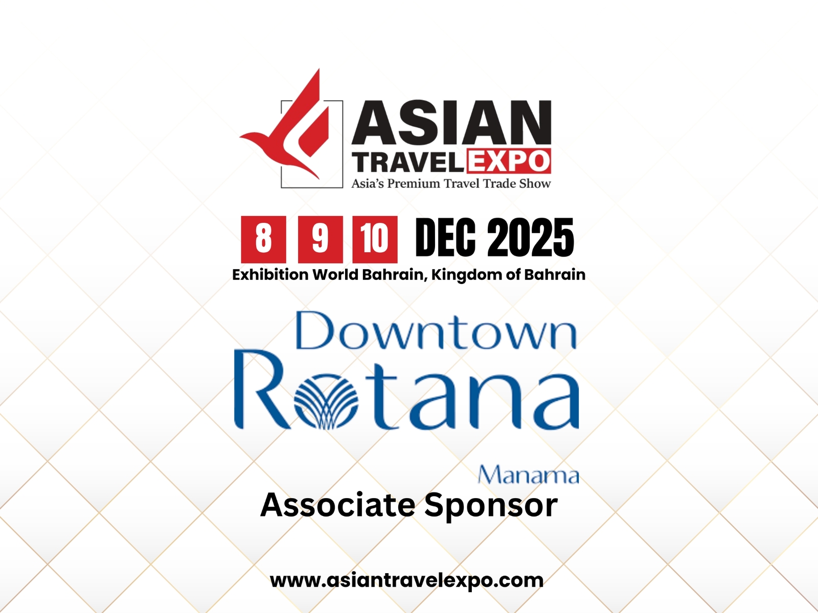 Asian Travel Expo 2025 Welcomes Downtown Rotana as Associate Sponsor Asian Travel Expo 2025 Welcomes Downtown Rotana as Associate Sponsor