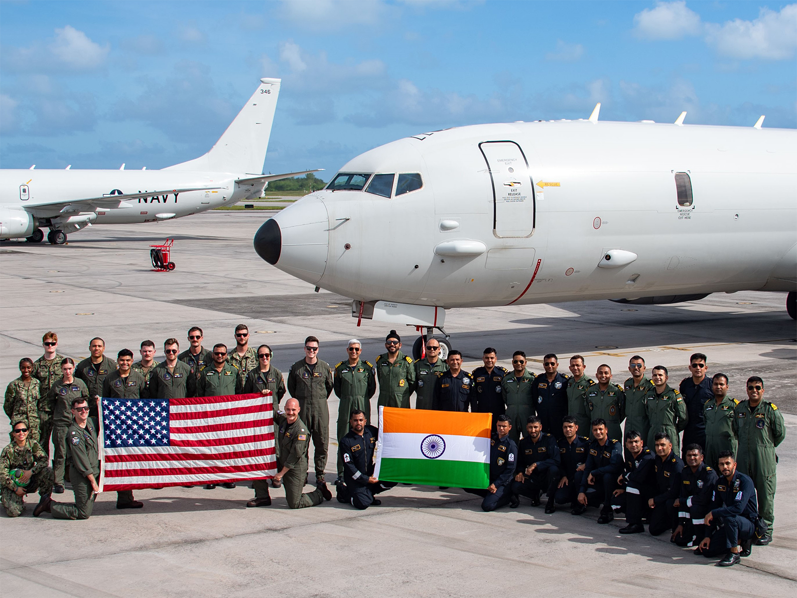 India-US Navies hold combine P-8 training near Diego Garcia (Photo/ X@US7thFleet)