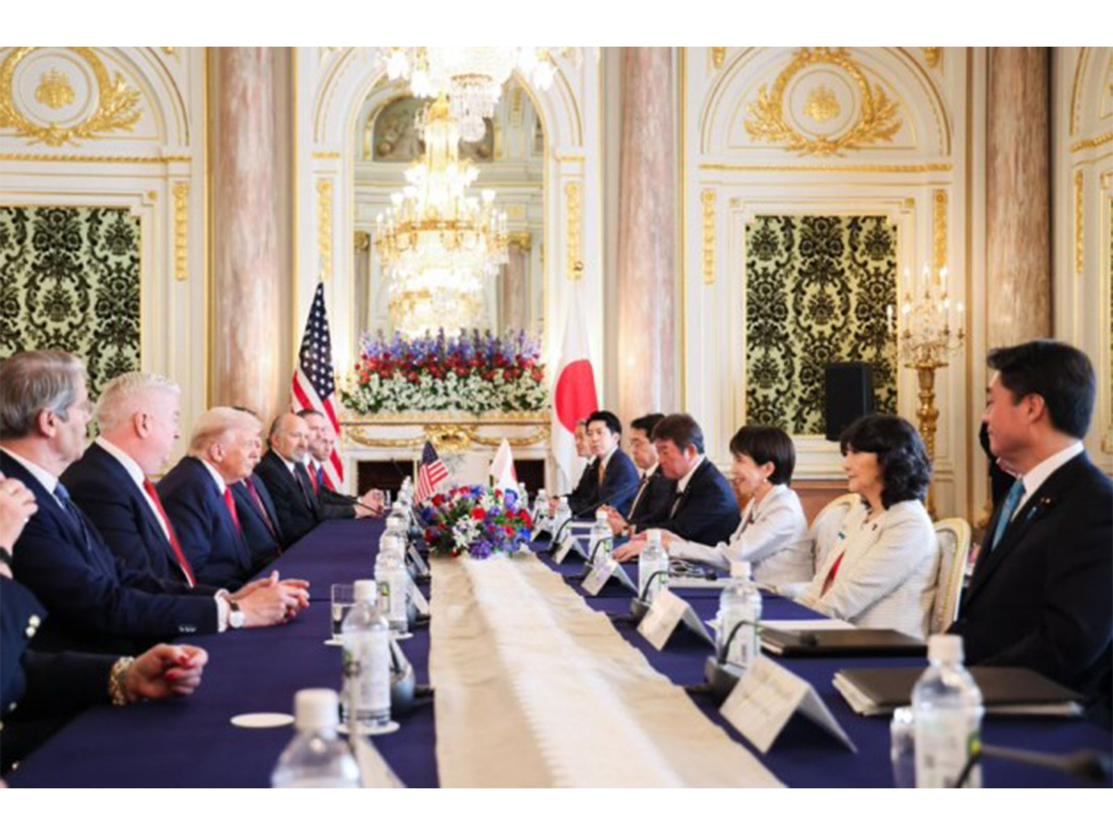 Japanese Prime Minister Sanae Takaichi meets US President Donald Trump in Tokyo, calling their talks “very productive.” (Image: X/@takaichi_sanae)