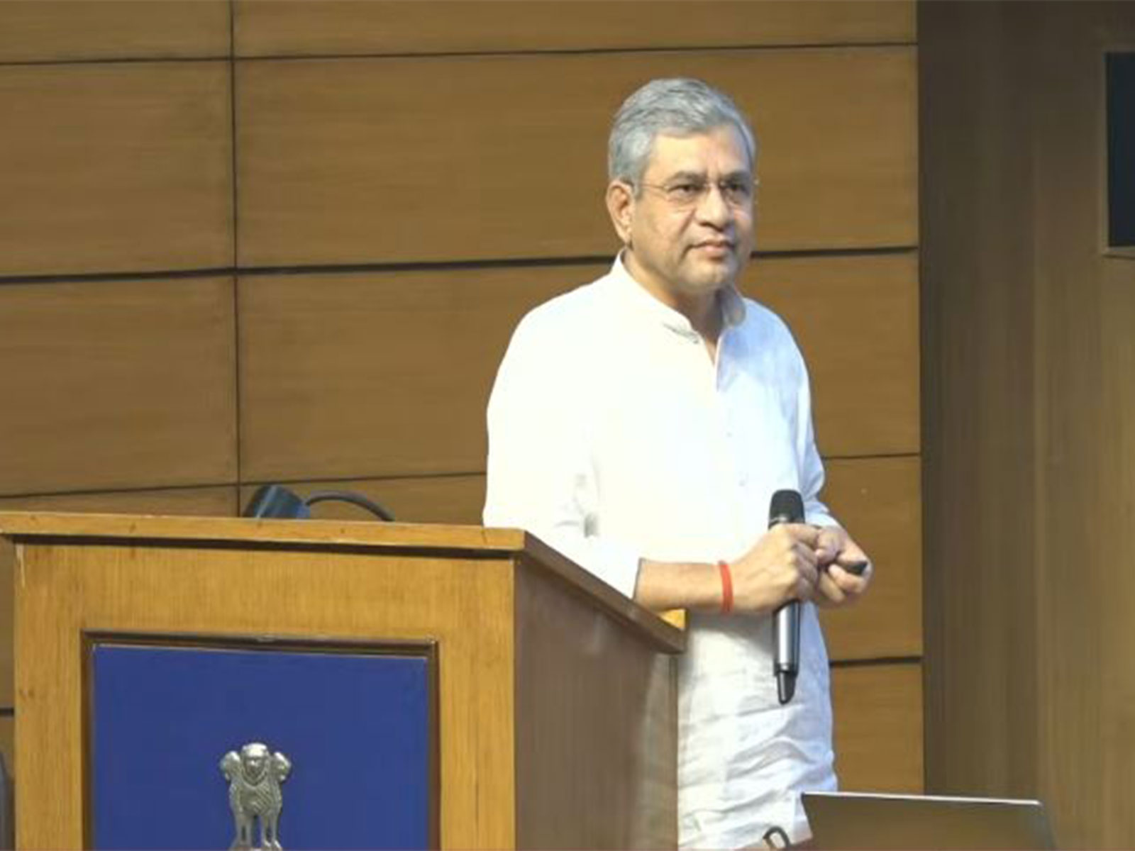 Union Minister Ashwini Vaishnaw during the press conference (Photo/ANI) Union Minister Ashwini Vaishnaw during the press conference (Photo/ANI)