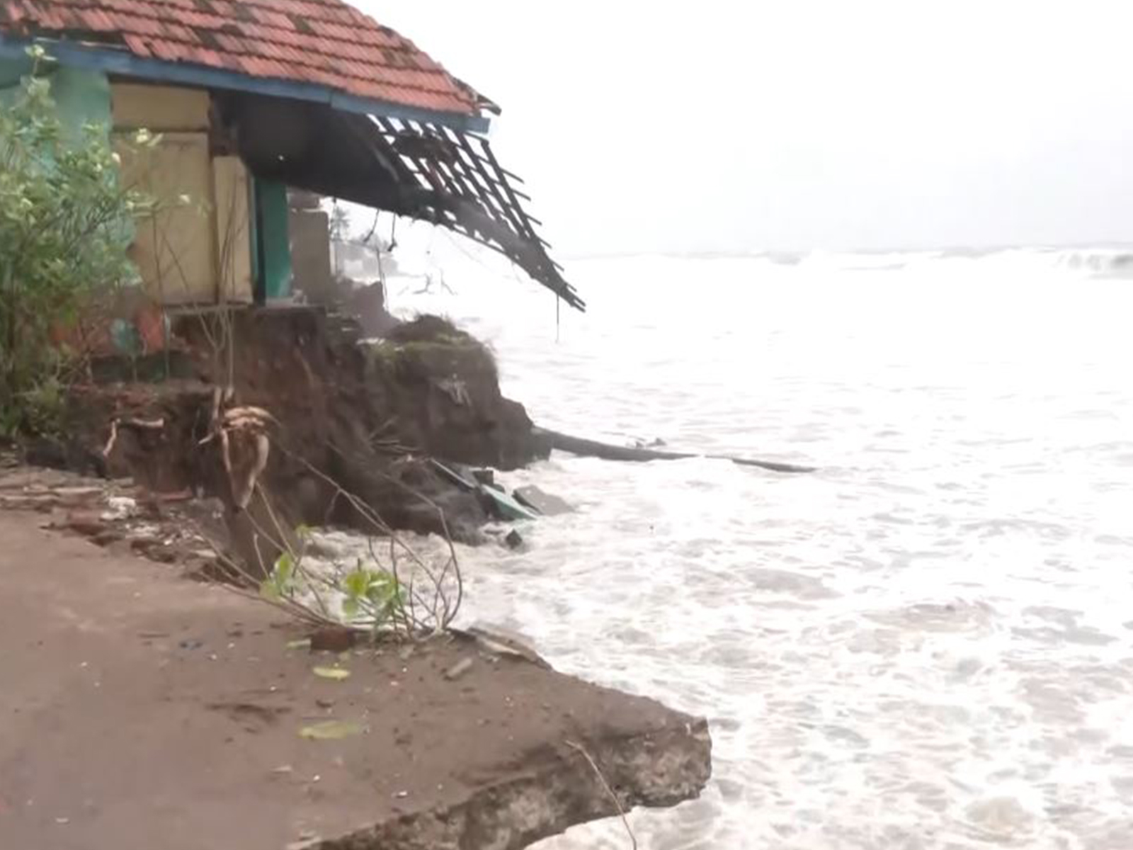 SCS Montha is expected to cross the Andhra Pradesh coast around Kakinada on Tuesday midnight (Photo/ANI)