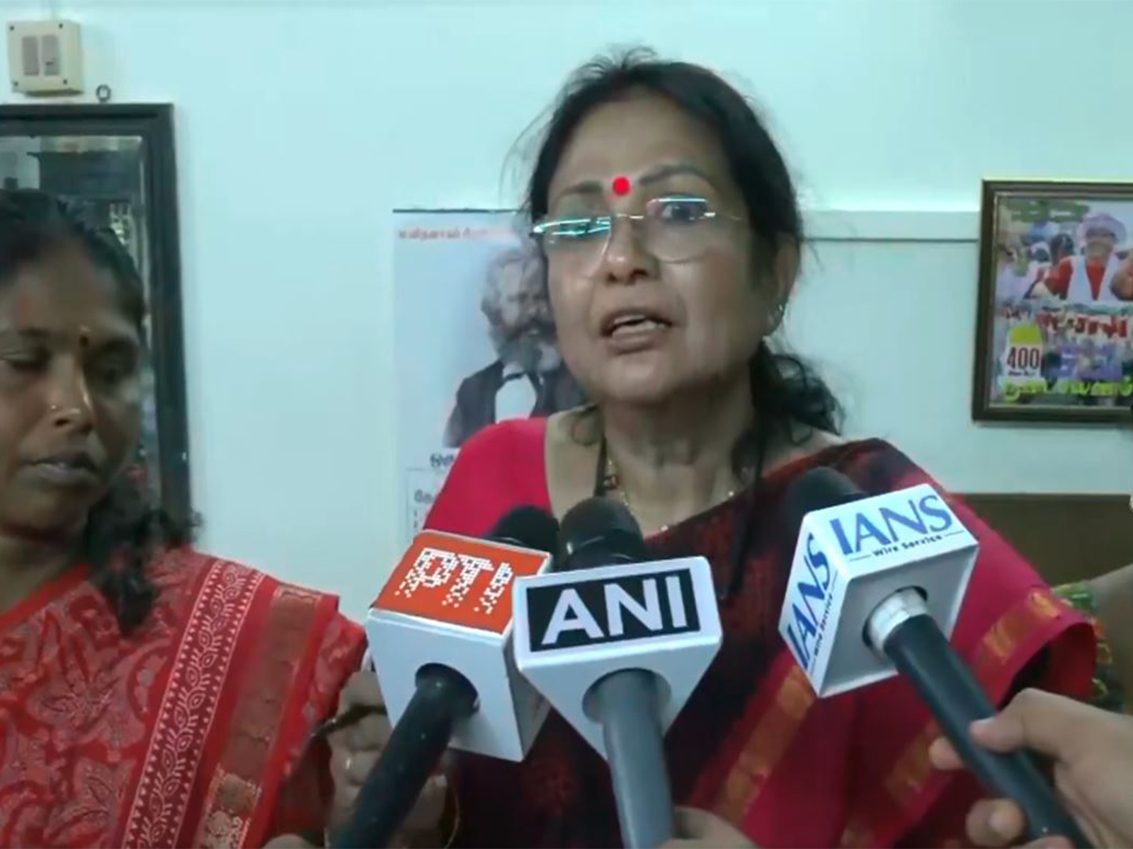 U Nirmala Rani, a member of fact-finding team formed by AIDWA (Photo/ANI)