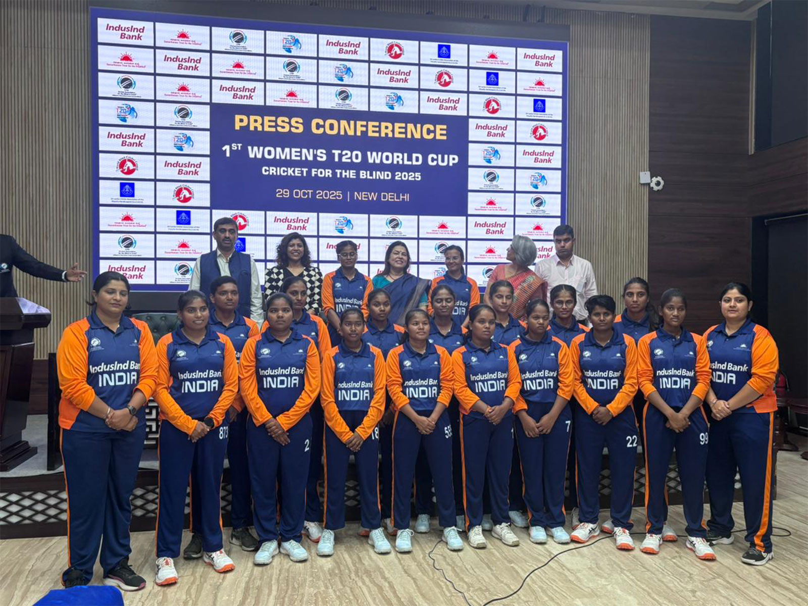 India's jersey for the the women's T20 World Cup: Cicket for Blind. (Photo: CABI)
