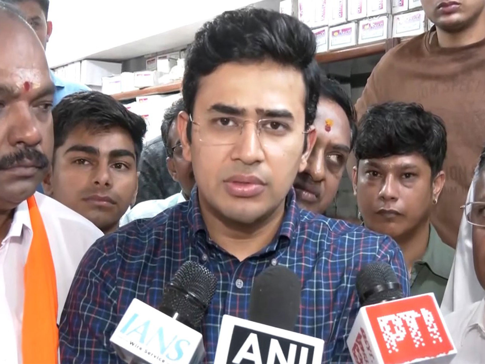 BJP MP Tejasvi Surya (File photo/ANI)