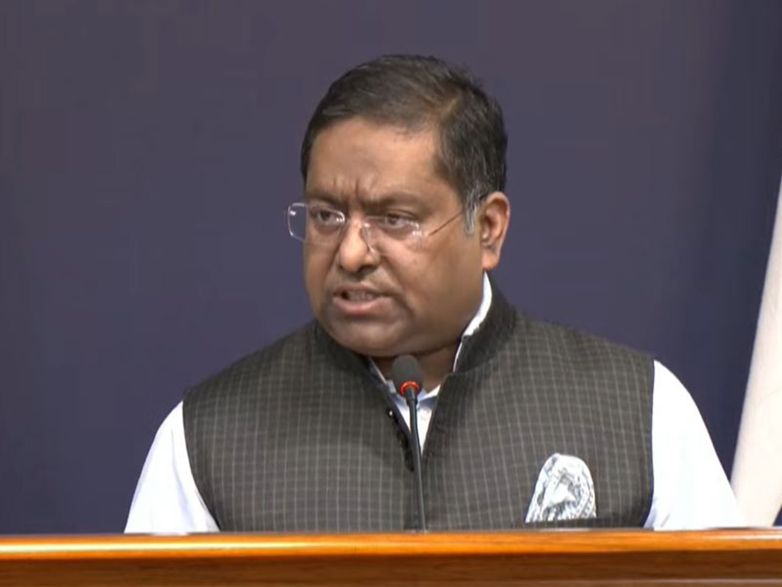 MEA Spokesperson Randhir Jaiswal (Photo/ANI)