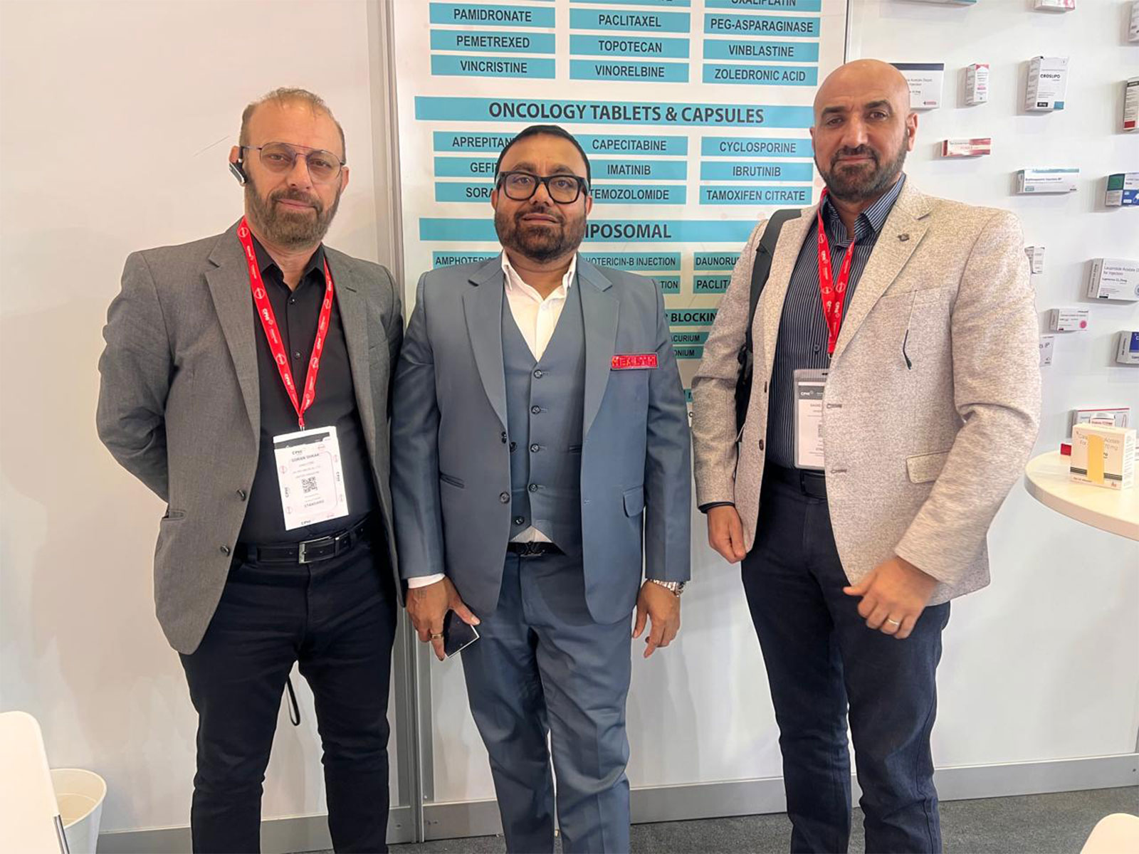 Mr. Parmjit Arora with clients at CPHI Frankfurt 2025