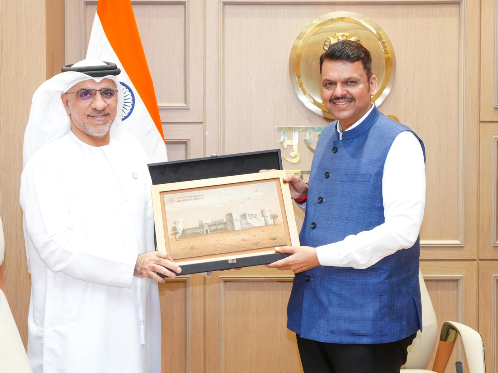 Maharashtra, Abu Dhabi Ports Group ink USD 2 billion MoU to boost maritime growth (Photo:X/@CMOMaharashtra)