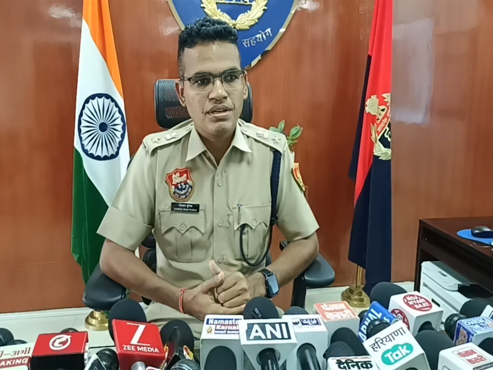Karnal SP Ganga Ram Punia (Photo/ANI)