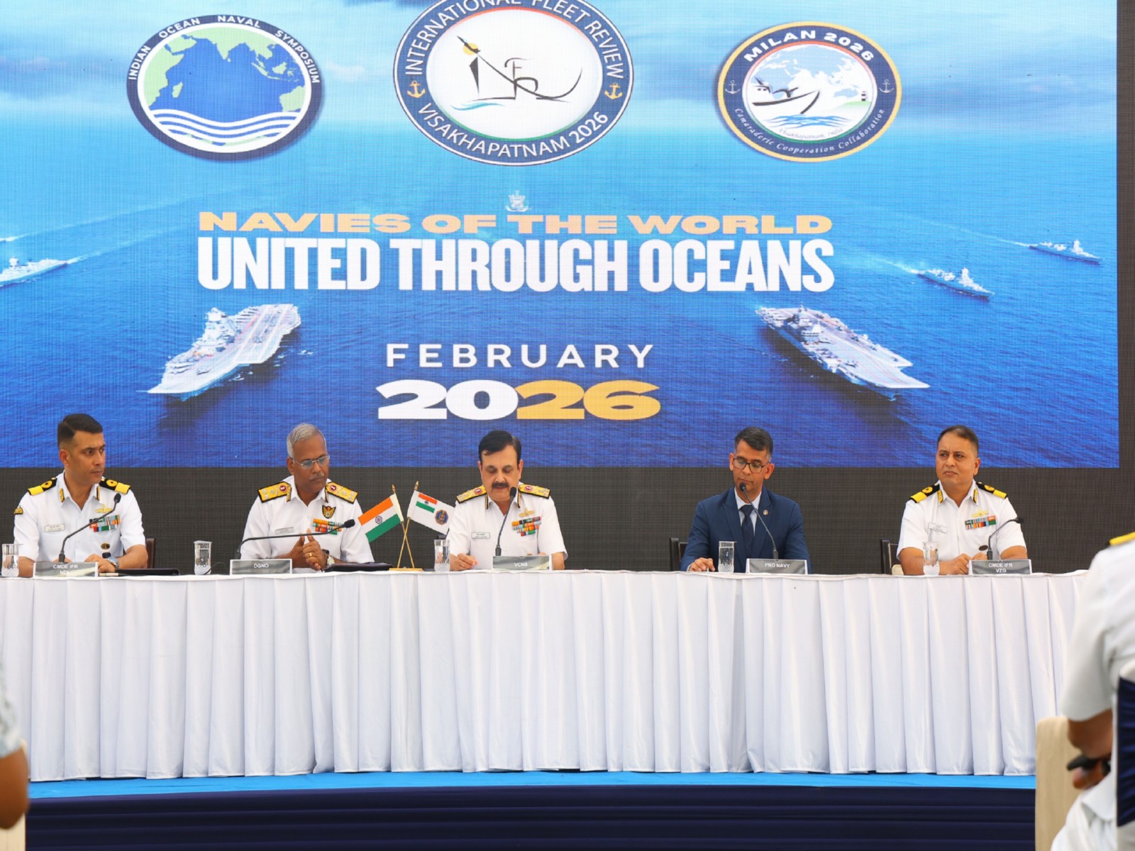 Navy officials making the announcement (Photo/Ministry of Defence)