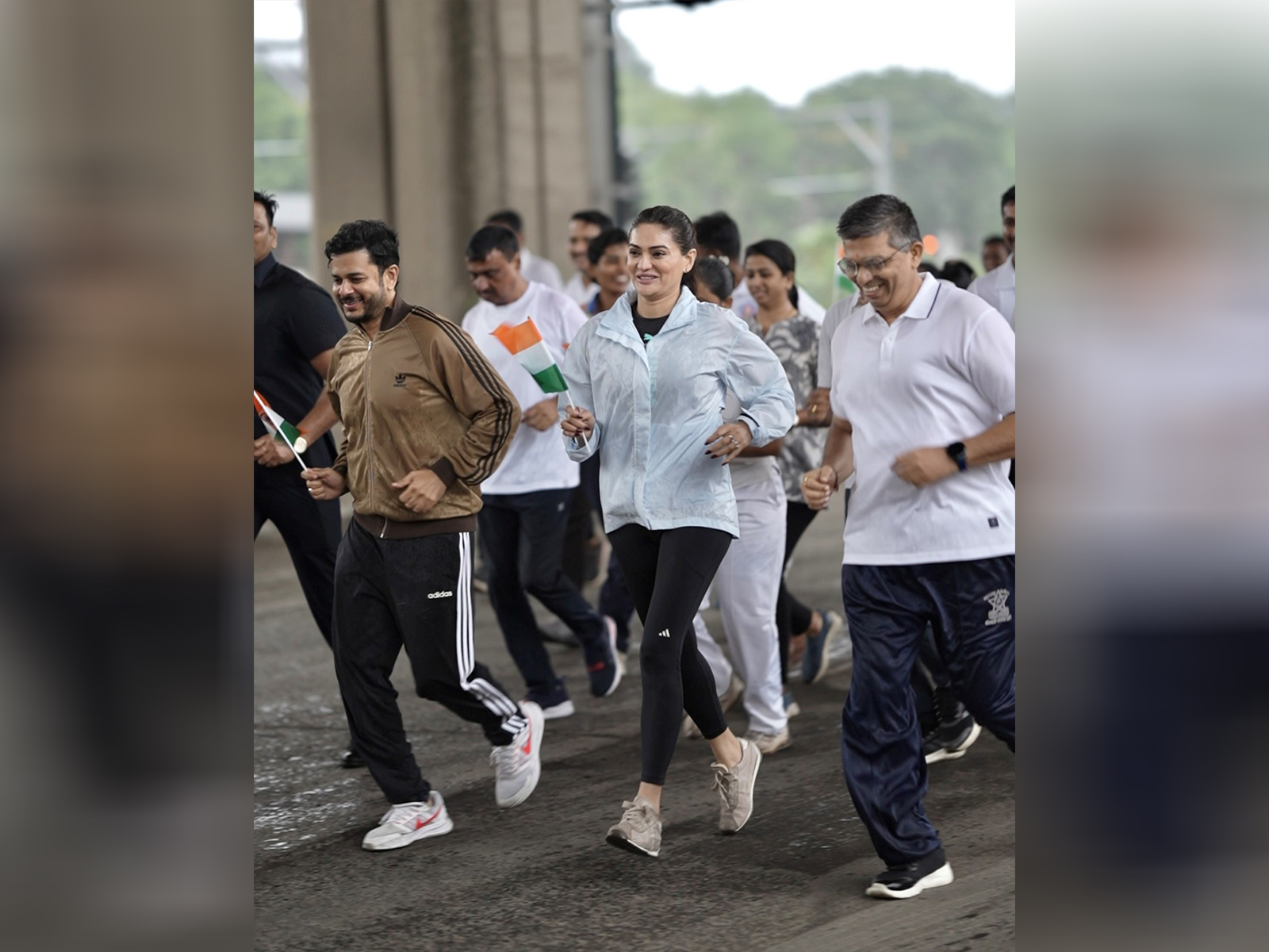 Actress Eesha Agrawal attended in the Run for Unity 2025, organized in honor of Sardar Vallabhbhai Patel