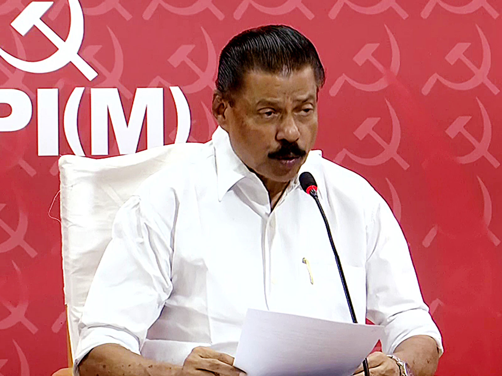 CPM Kerala state secretary MV Govindan (Photo/ANI)