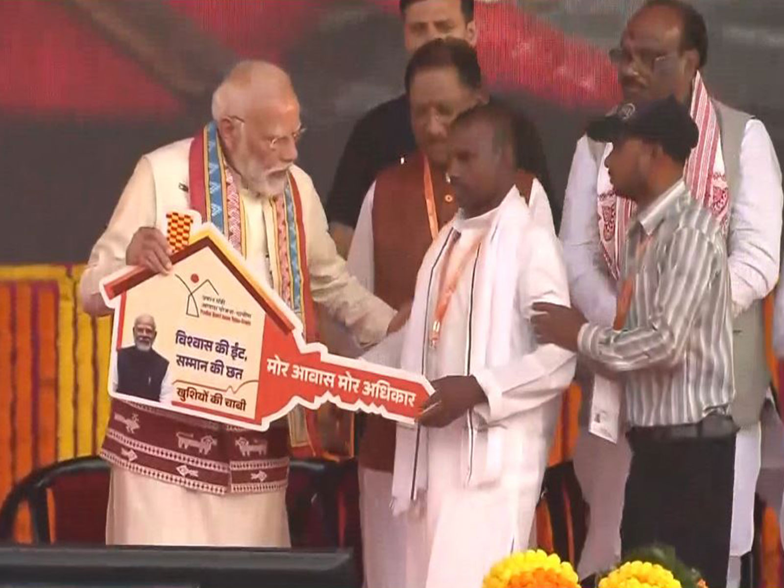 Prime Minister Narendra Modi unveiled development projects in Chhattisgarh( Photo/ANI)