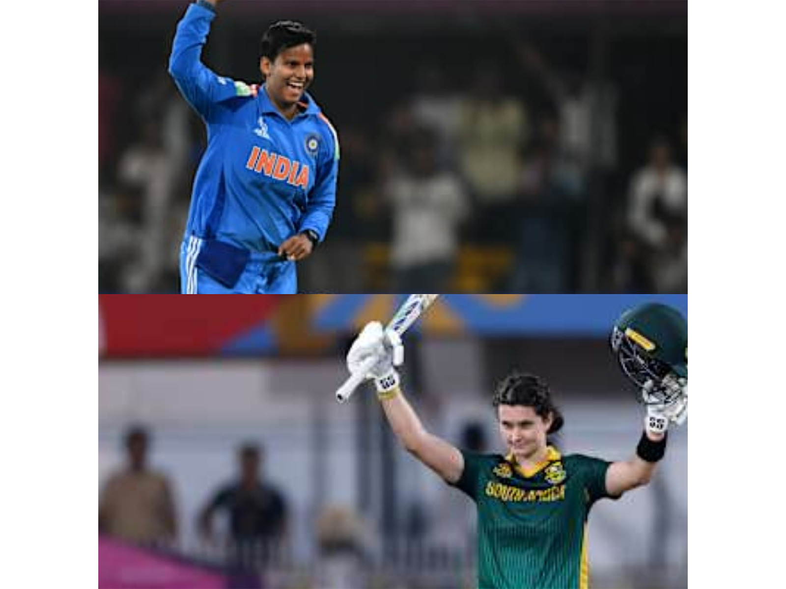 Deepti Sharma and Laura Wolvaardt. (Photo: ICC)