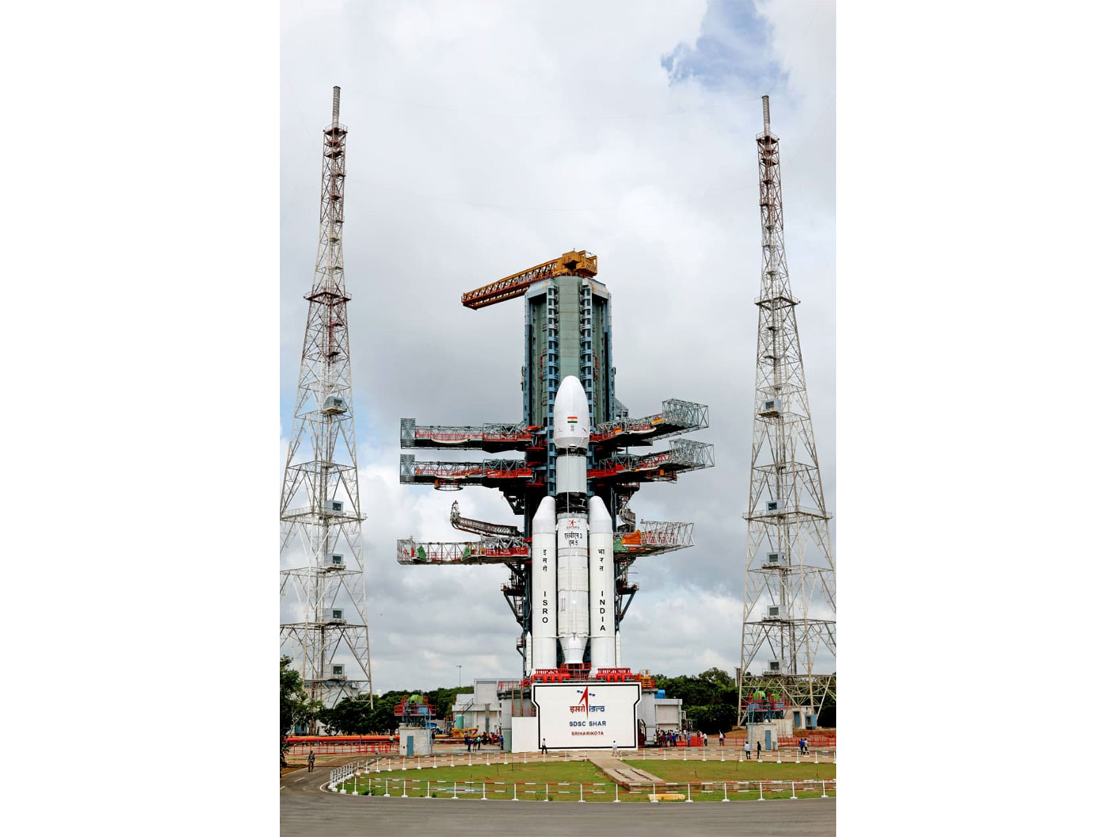 ISRO's LMV 3 launch vehicle carrying the Indian Navy’s GSAT-7R (CMS-03) communication satellite (Photo/MoD)