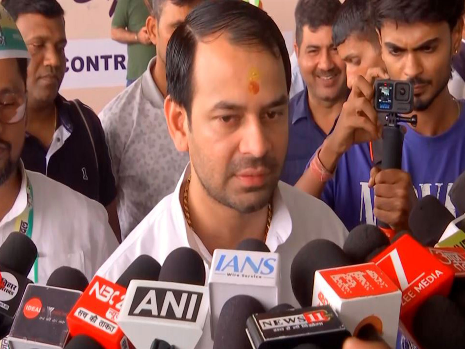 Janshakti Janata Dal (JJD) Chief Tej Pratap Yadav (Photo/ANI)