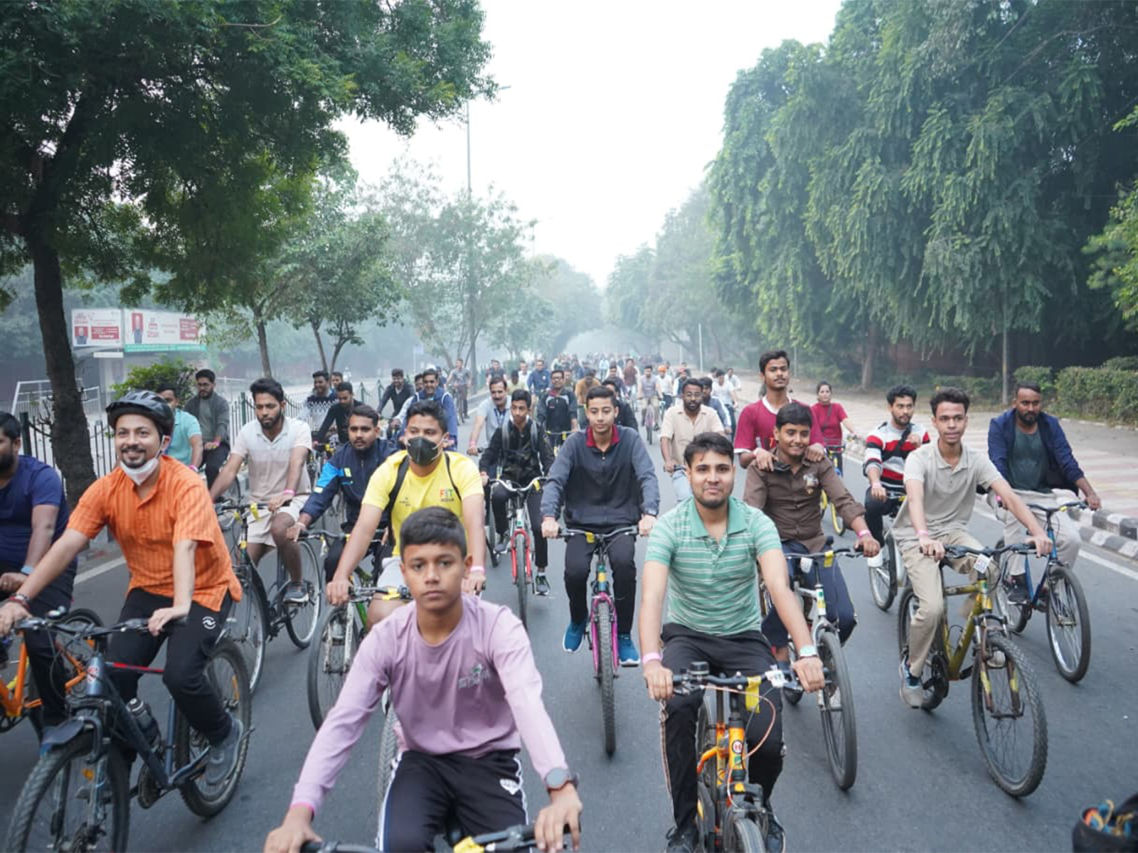 A visual from the Fit India Sundays on Cycle event. (Photo: SAI Media)