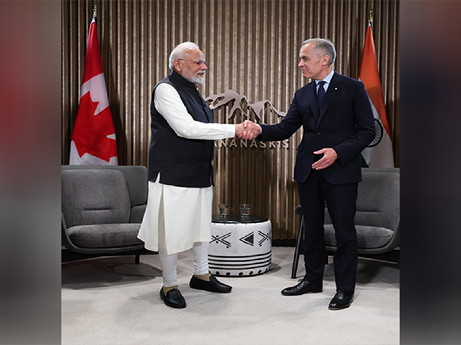 Prime Minister Narendra Modi meets Canadian Prime Minister Mark Carney during the G7 Summit in Kananaskis, Canada (File Photo/ANI)