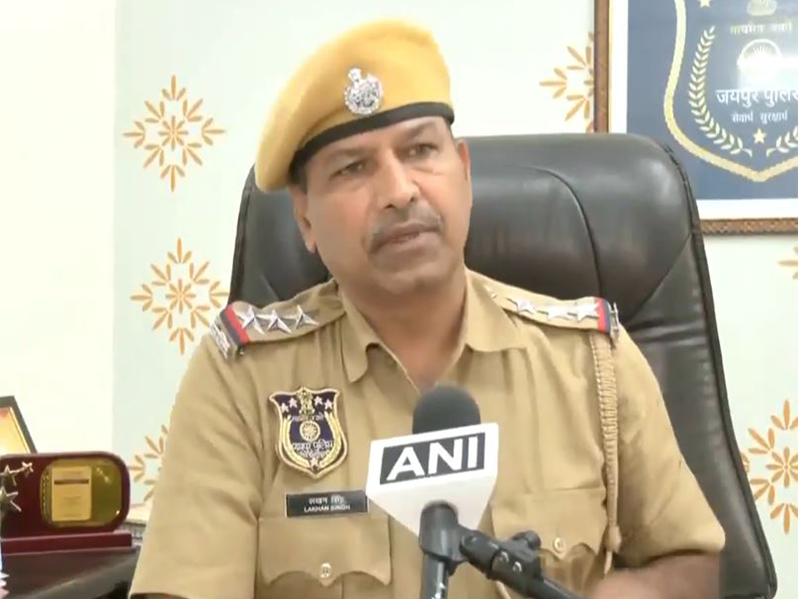 Mansarovar Police Station SHO Lakhan Singh Khatana (Photo/ANI)