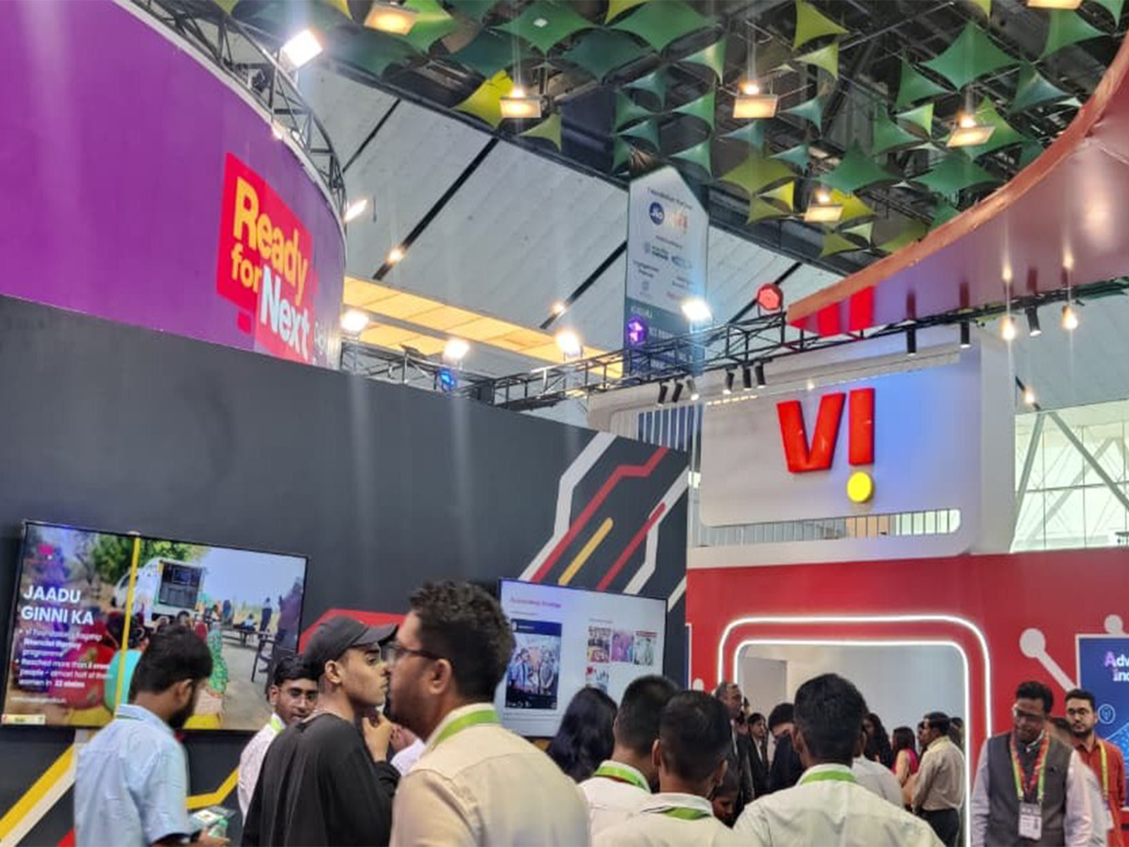 Vodafone Idea pavillion at the recently held India Mobile Congress 2025 (X/@ViNewsOfficial)