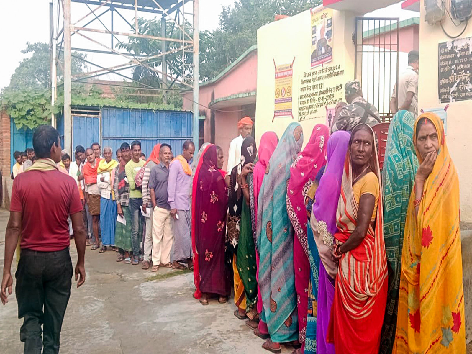 Visual of voting in Bihar (Photo: ANI)