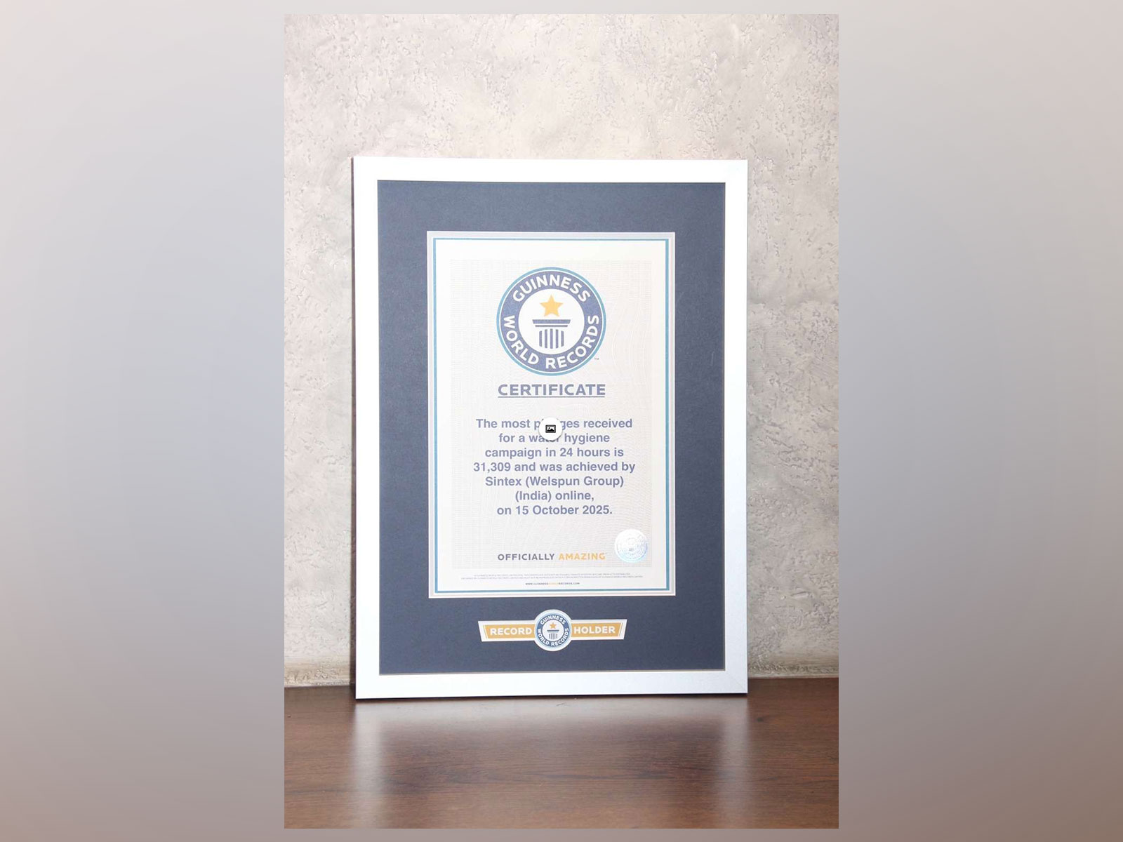 On Its 50th Anniversary, Sintex sets a ‘Guinness World Record’ to champion responsible water use across India