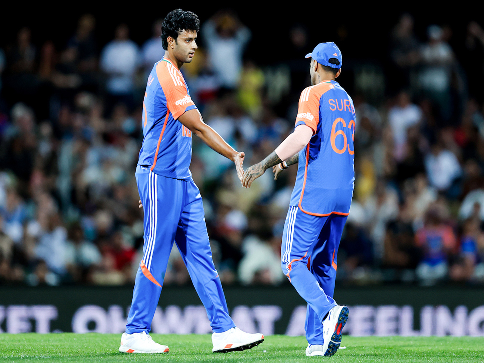 Shivam Dube and captain Suyrakumar Yadav (Photo/ANI) 