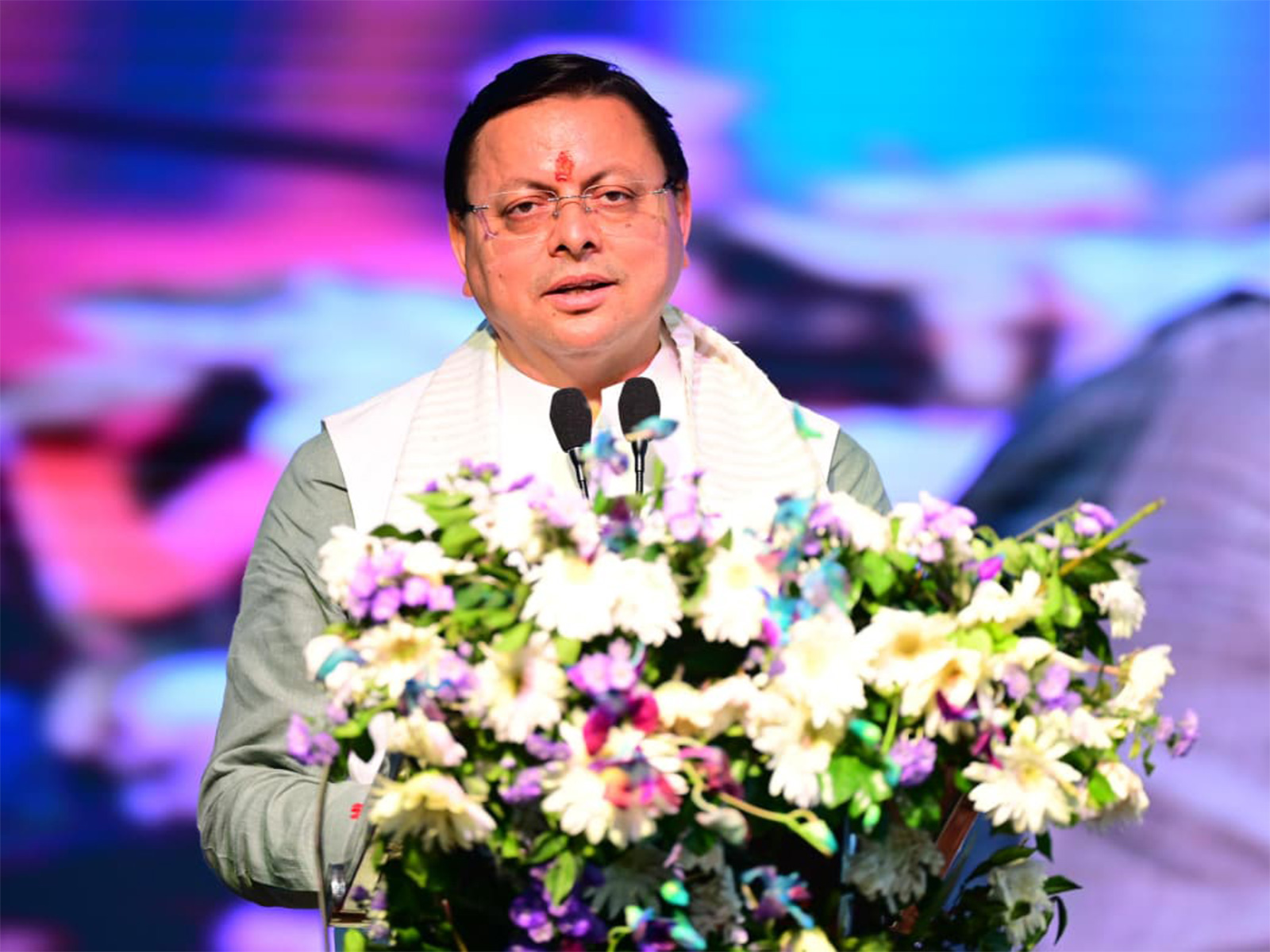 Uttarakhand CM Pushkar Singh Dhami at closing session of ‘Sparsh Himalaya Mahotsav 2025’. (Photo/ANI)