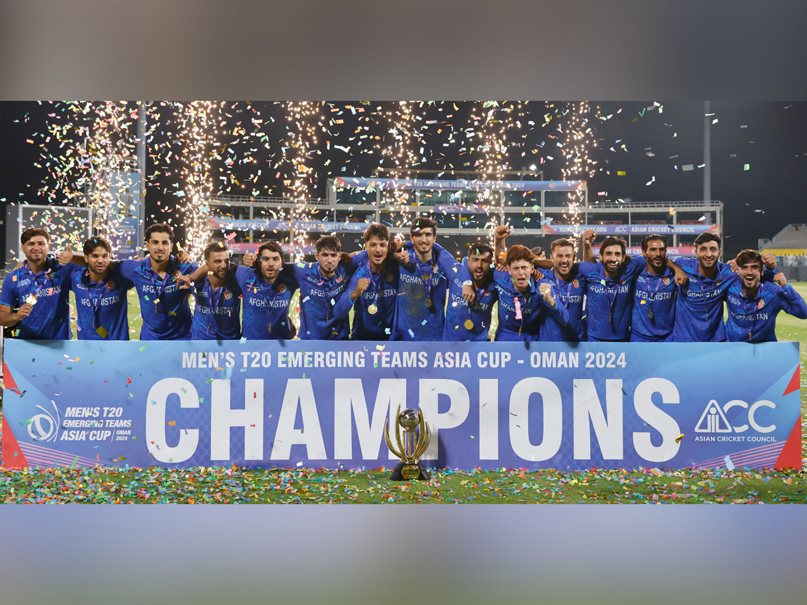 Afghanistan team which won the 2024 title. (Photo: ACB)