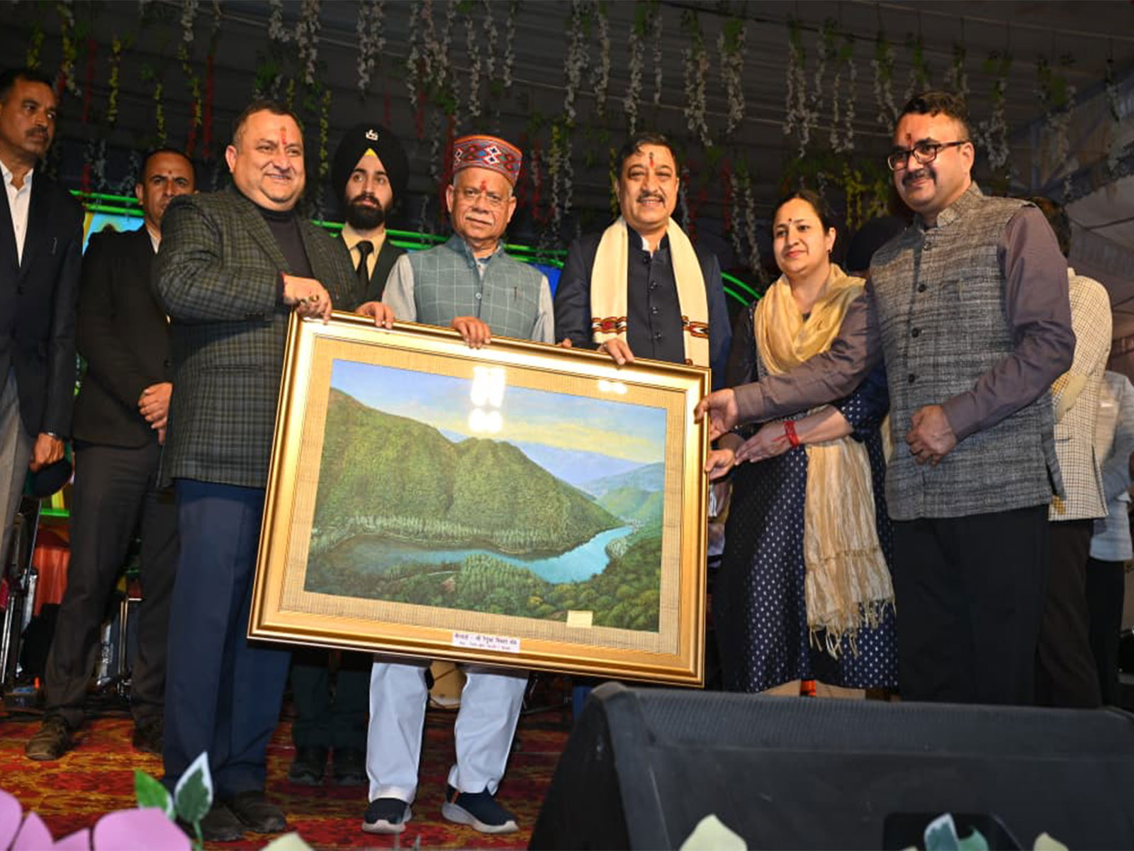 Initiative of daily aarti at Renuka Ji Lake is commendable: Himachal Governor Shiv Pratap Shukla (Photo/ANI) Initiative of daily aarti at Renuka Ji Lake is commendable: Himachal Governor Shiv Pratap Shukla (Photo/ANI)