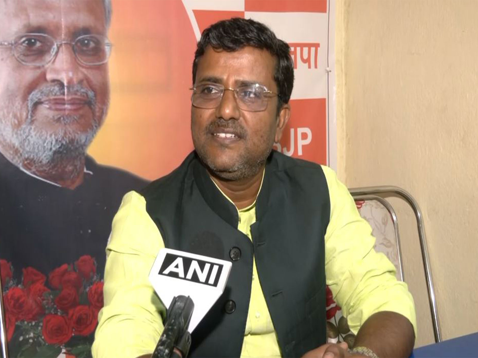 BJP candidate from Kumhrar, Sanjay Gupta (Photo/ANI)