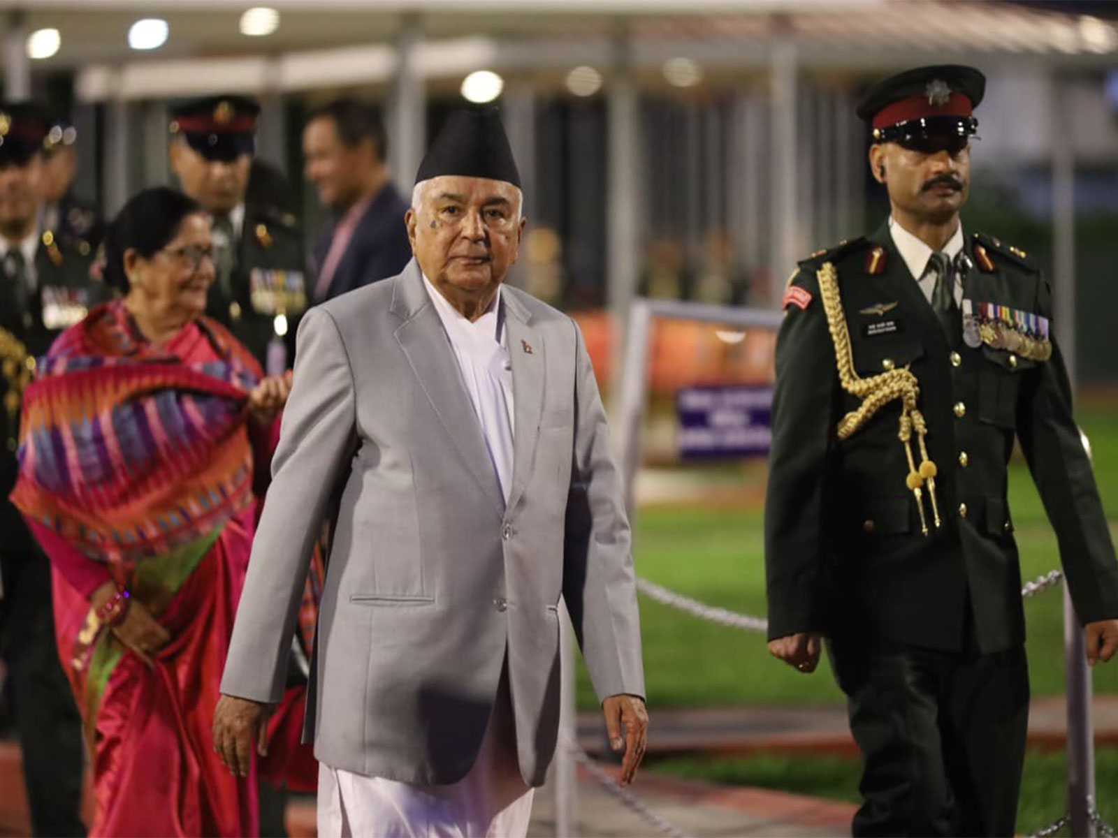 Nepali President Ram Chandra Paudel returns from Doha, Qatar, after attending the Second World Summit for Social Development (Photo/ANI)
