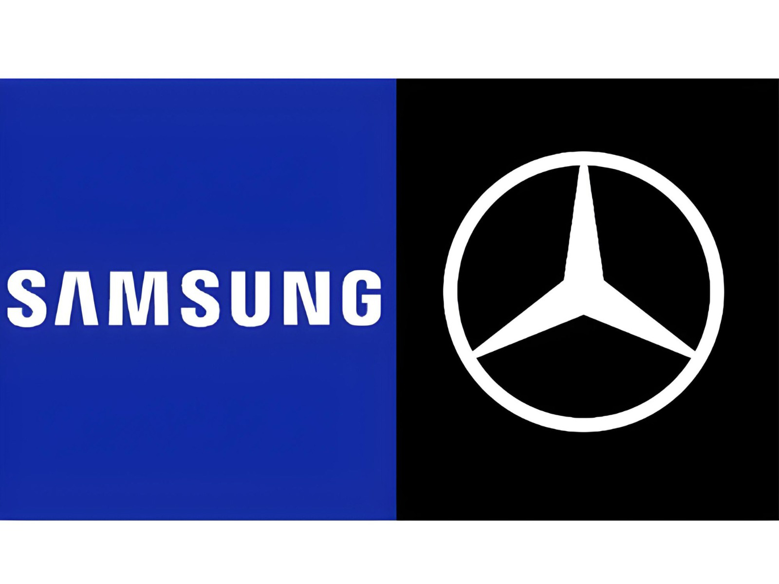 Samsung Logo (Image/@SamsungNewsIN/@MercedesBenz)