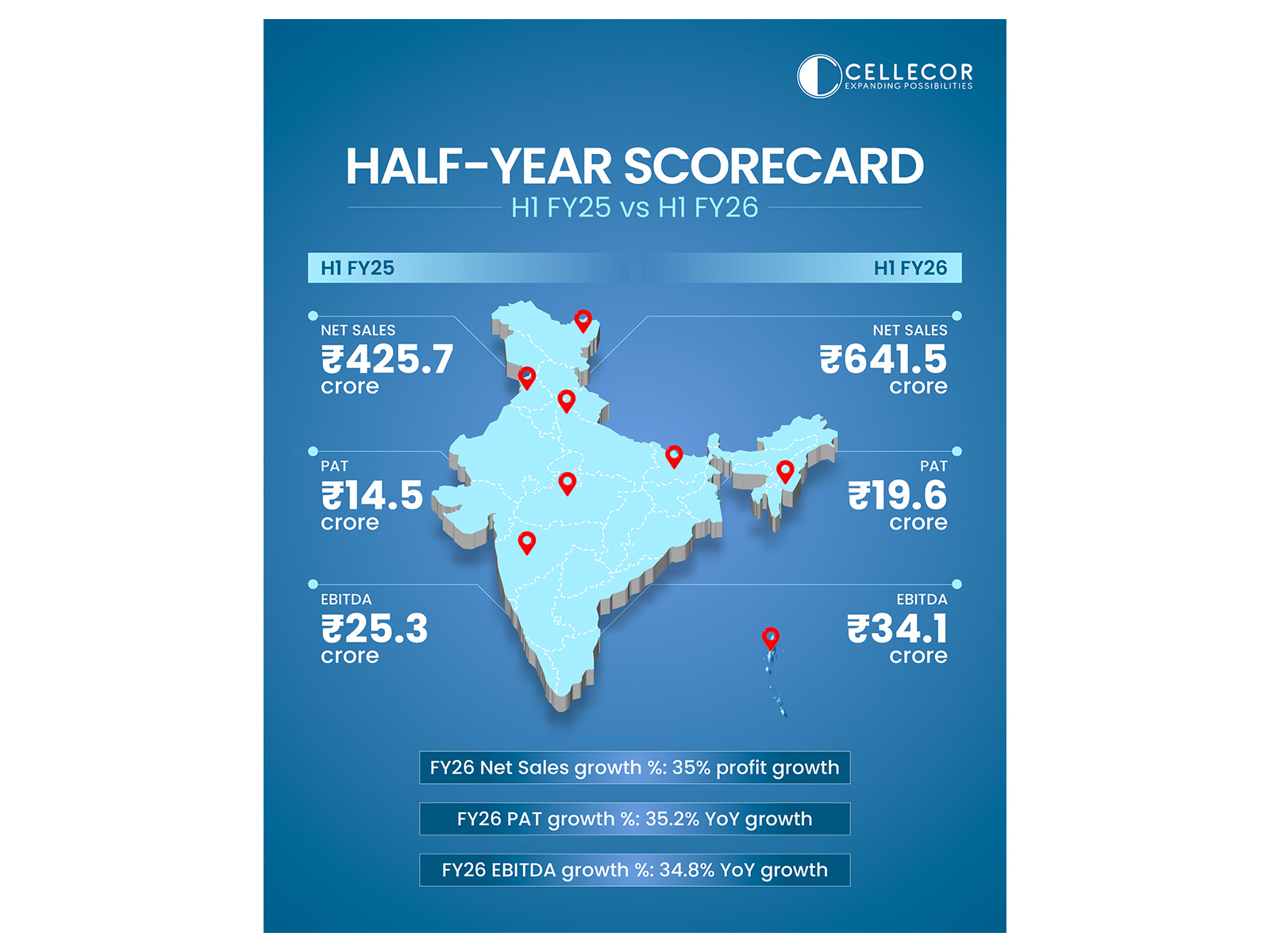 Cellecor half yearly report