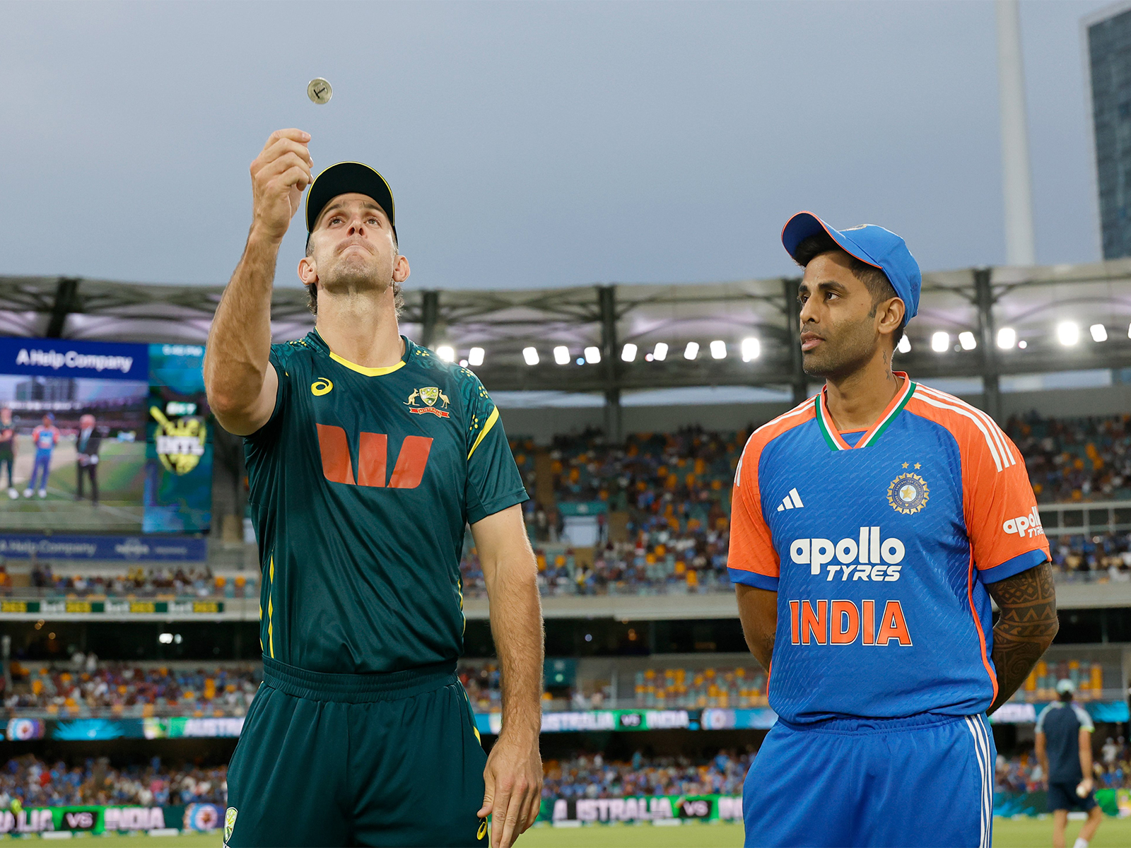 Mitchell Marsh and Suryakumar Yadav (Photo: X/@BCCI)